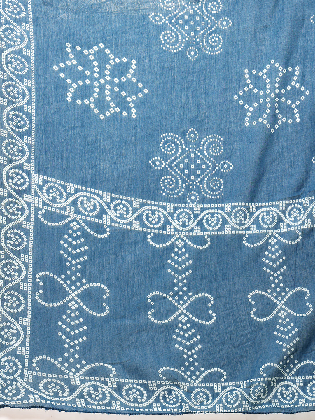 Bandhani printed and embroidered Kurta with Pant & Dupatta