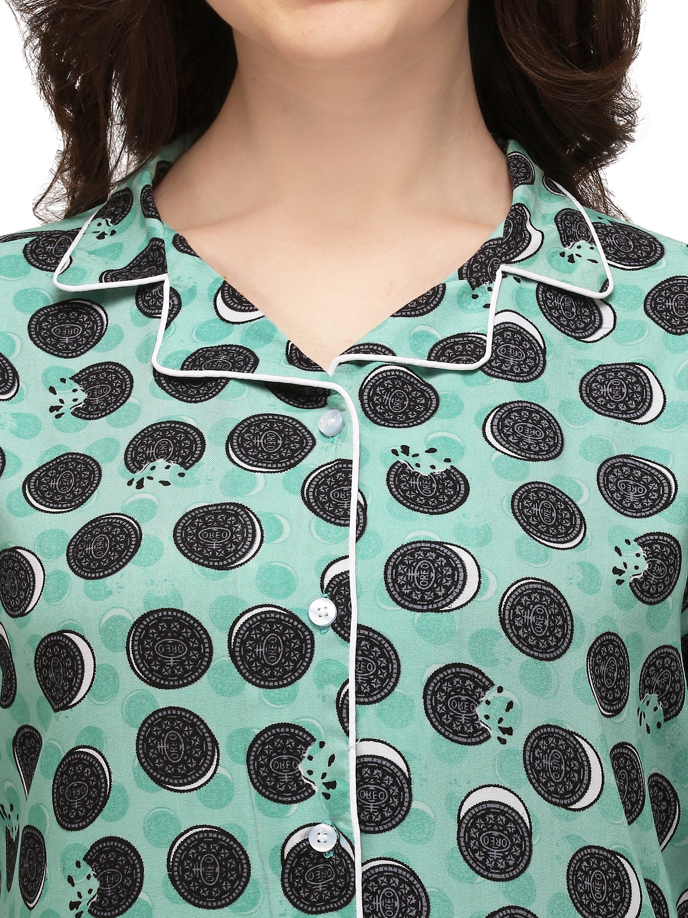 Oreo Printed Rayon Suit