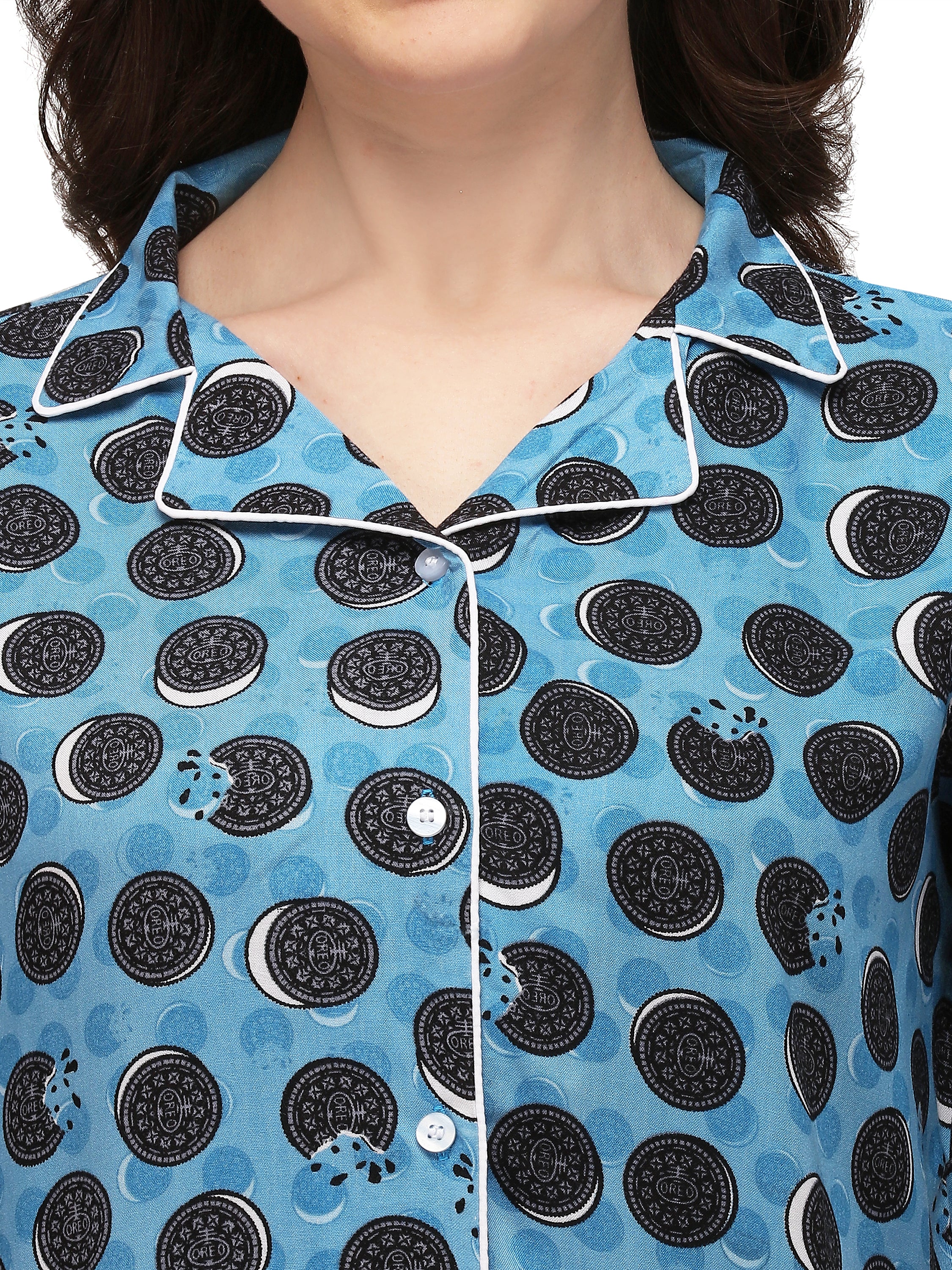 Oreo Printed Rayon Suit