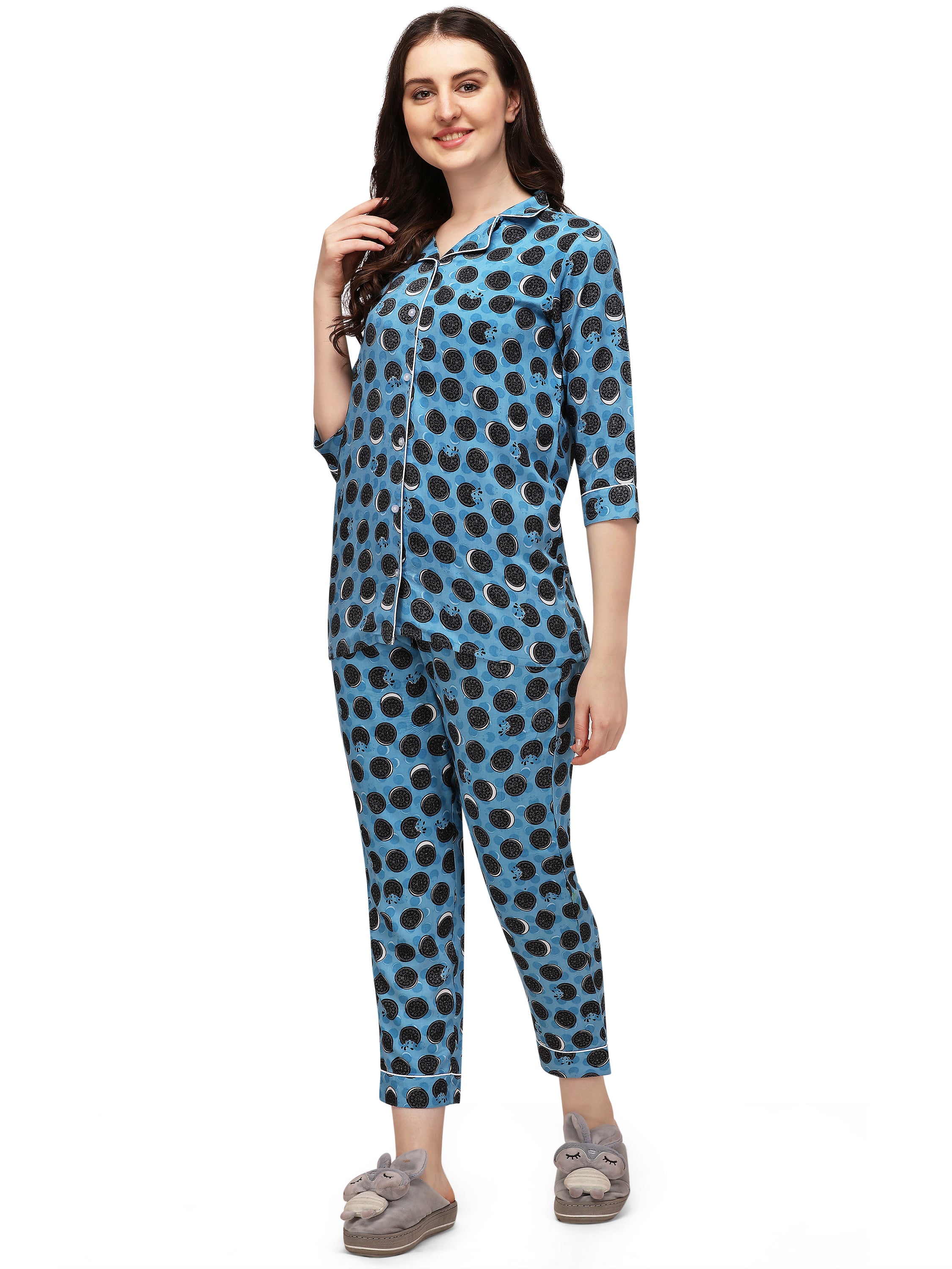 Oreo Printed Rayon Suit