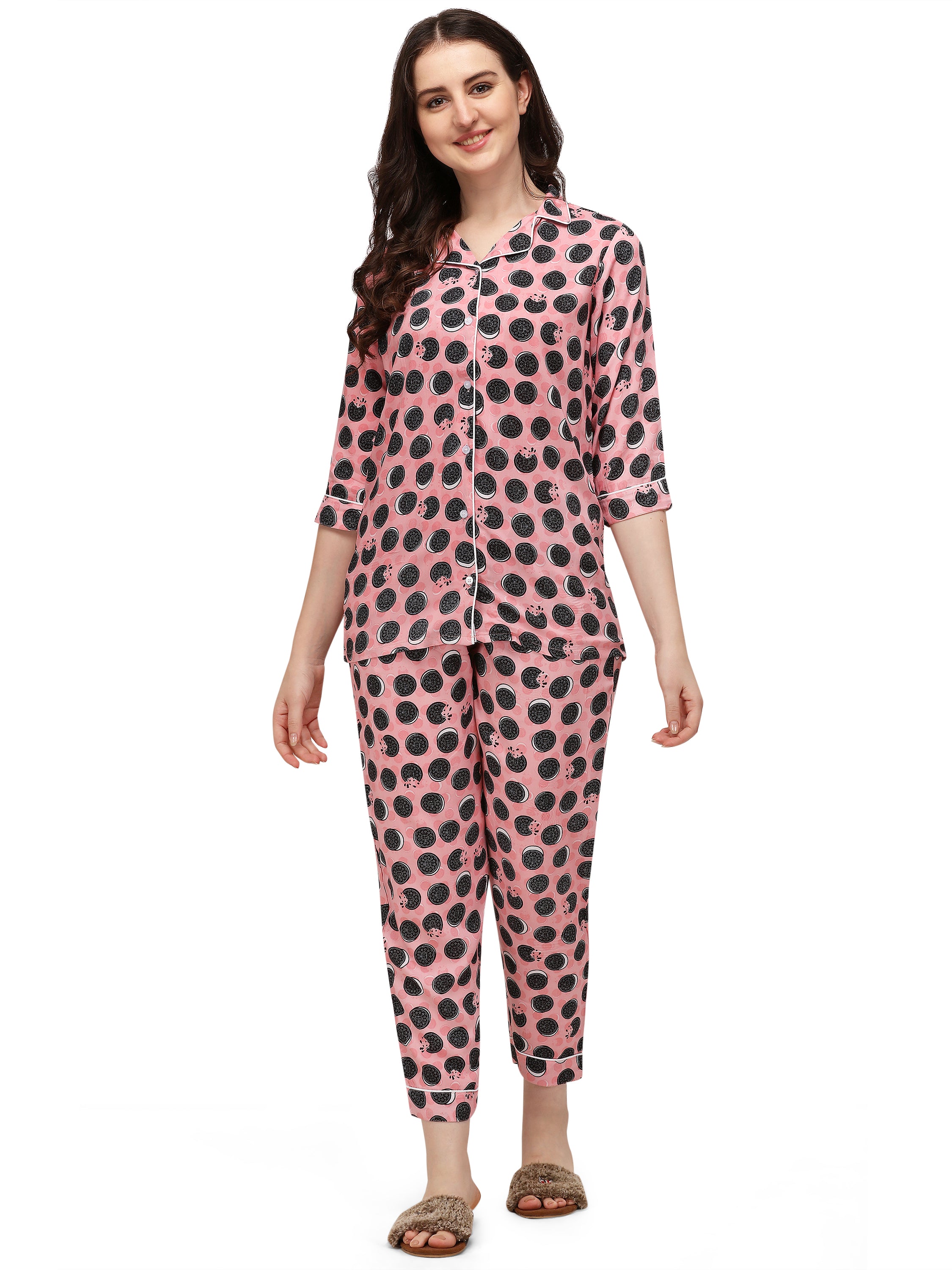 Oreo Printed Rayon Suit