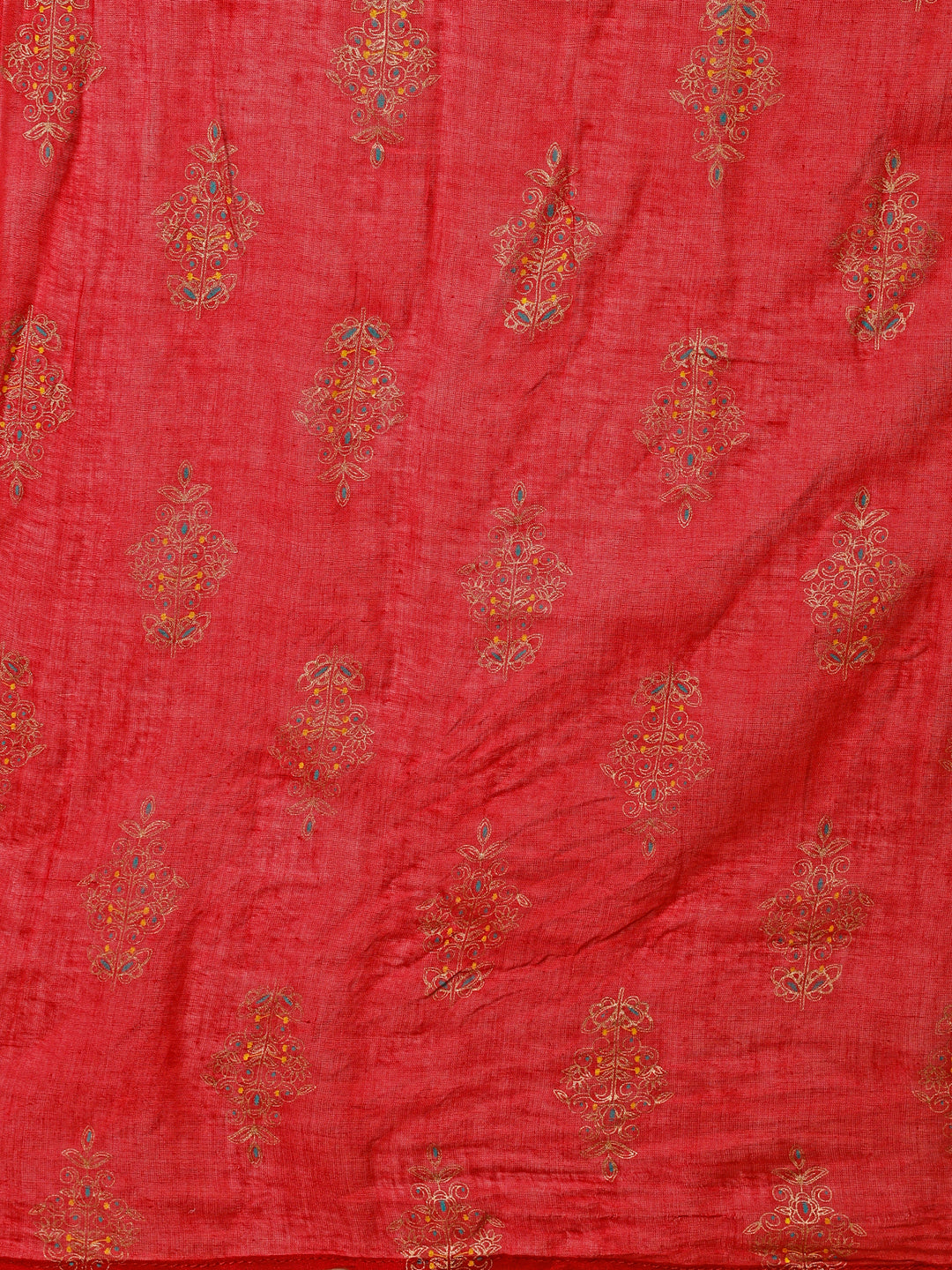 Embroidered Kurta With Pant and Dupatta Set