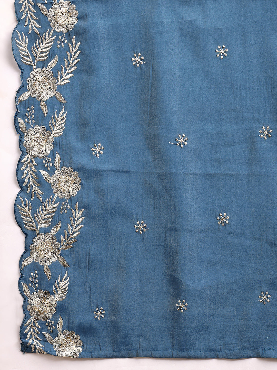 Hand Embroidered Anarkali Kurta with Pant & Embroidered Dupatta