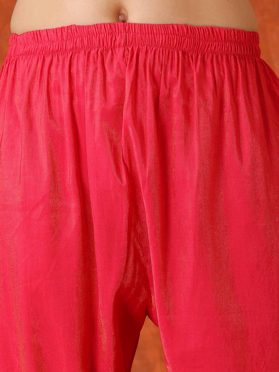 Sequin Embroidered Kurta with Pant & Embroidered Organza Dupatta