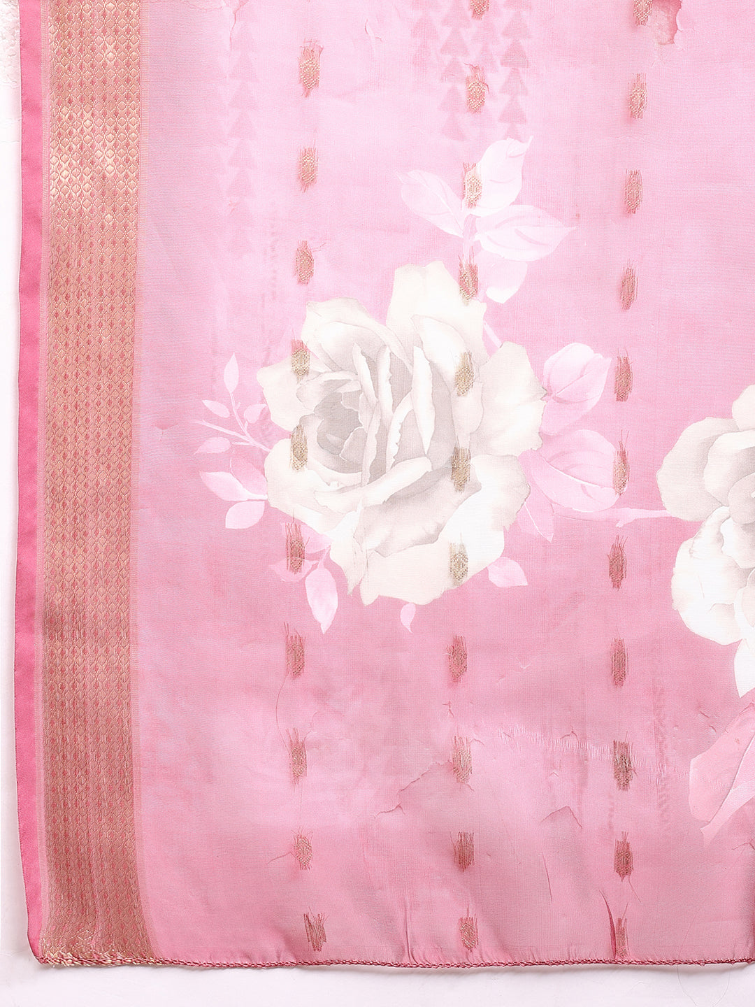 Embroidered Kurta with Pant & Printed Dupatta