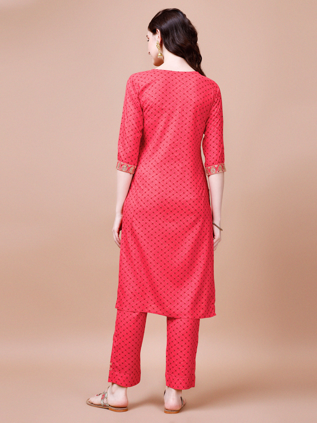 Embroidered & Quirky Printed Kurta with pant & dupatta