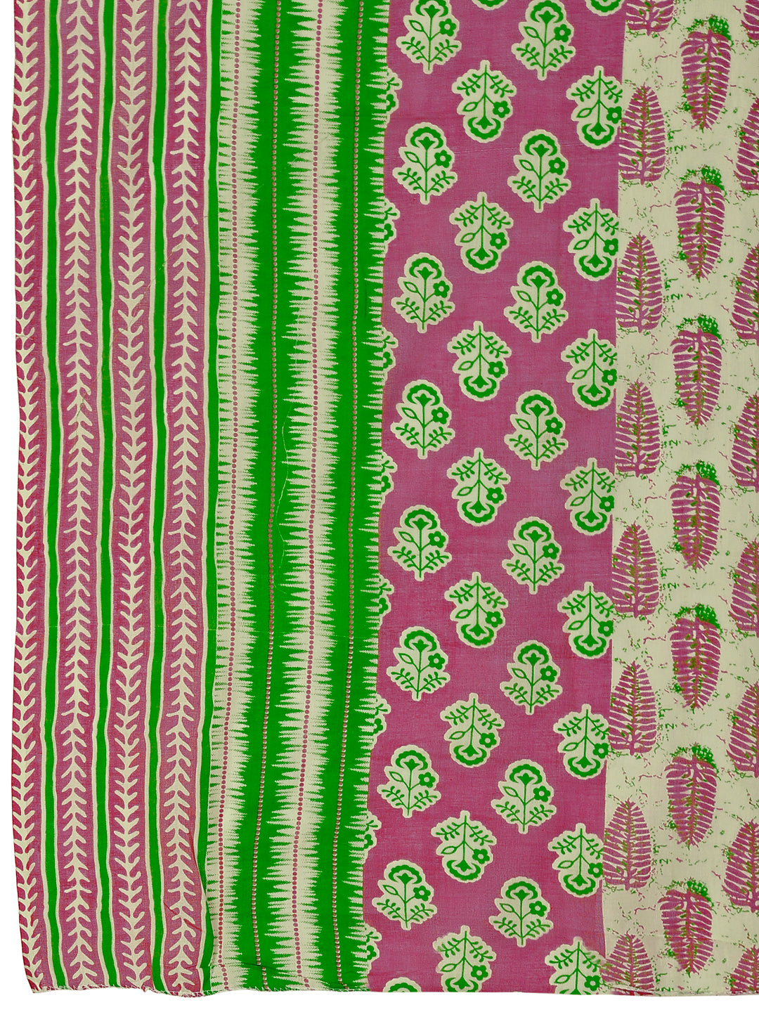 Embroidered & Printed Angrakha Style Kurta with printed Pant & Dupatta