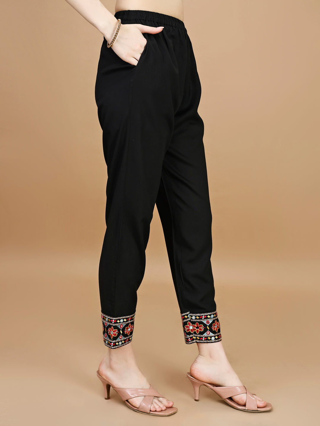 Alia Cut Mirror embroidered Kurta with embroidered Pant & Dupatta