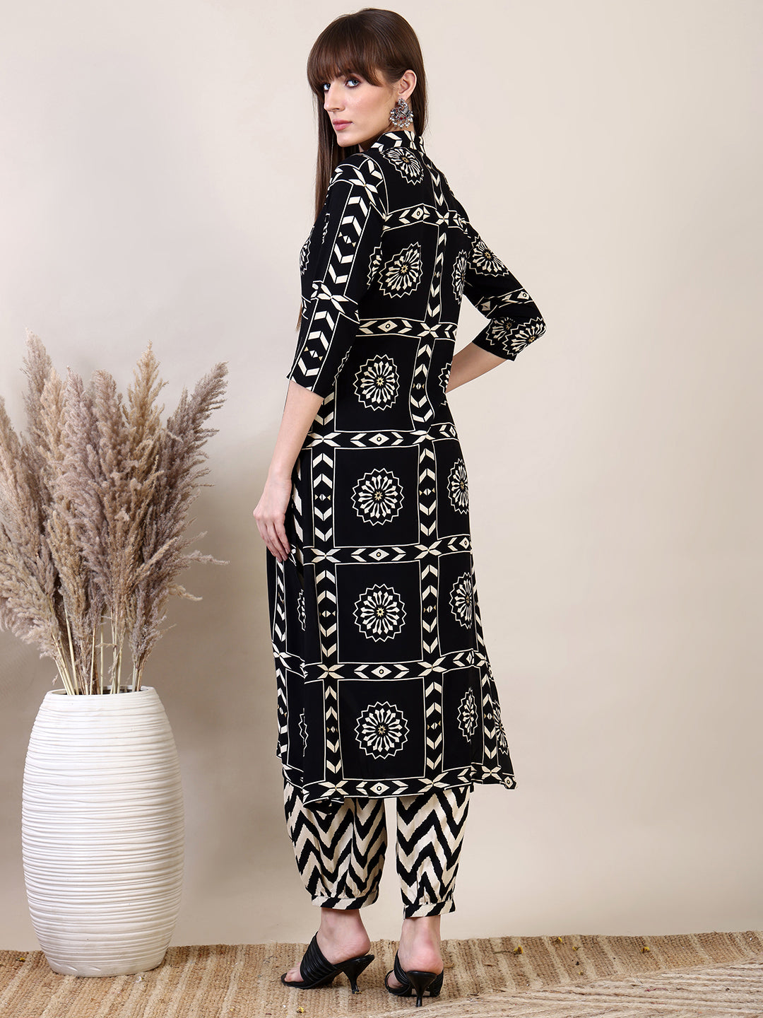 Ethnic Motifs Printed Afghani Pant Co-ords