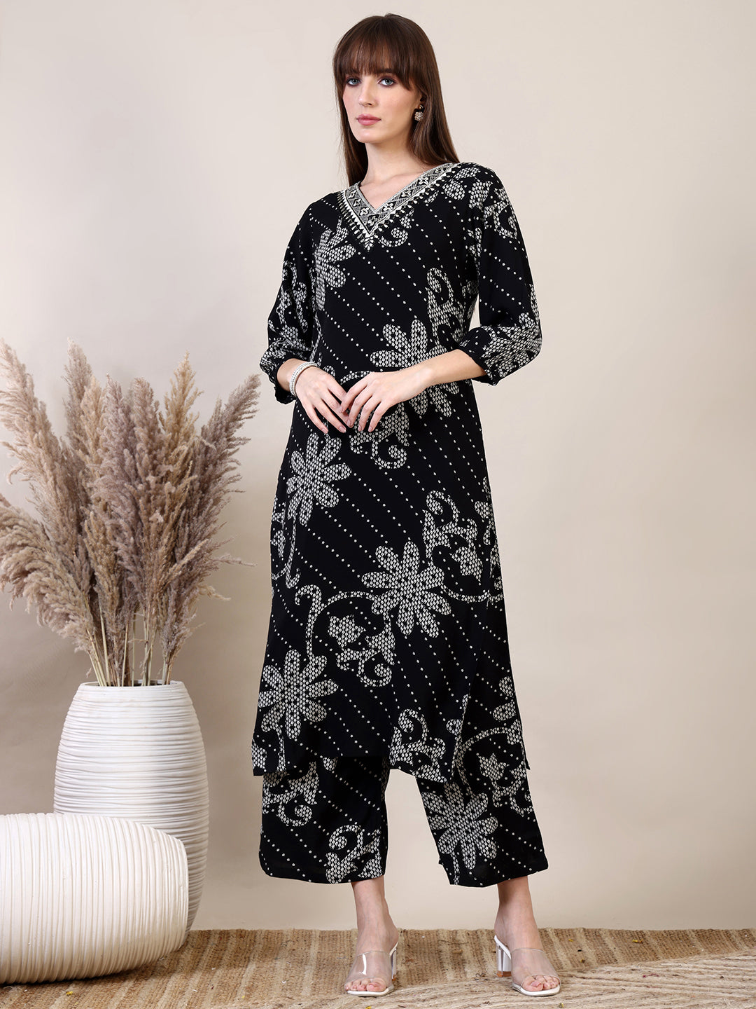 Embroidered & Floral Printed Co-ords