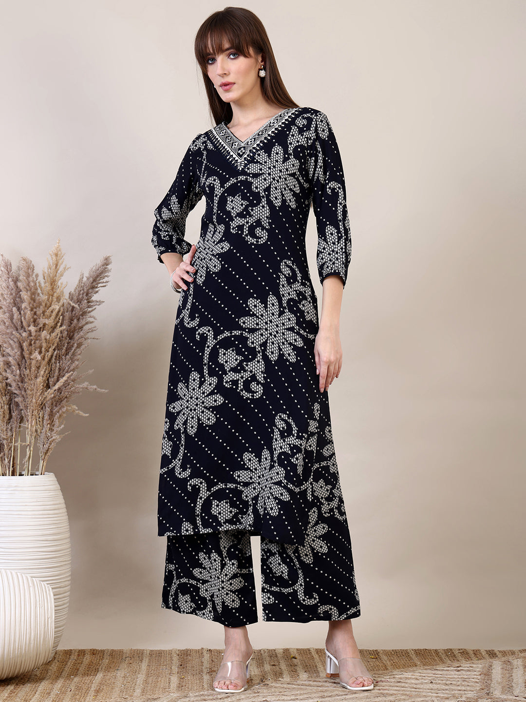 Embroidered & Floral Printed Co-ords