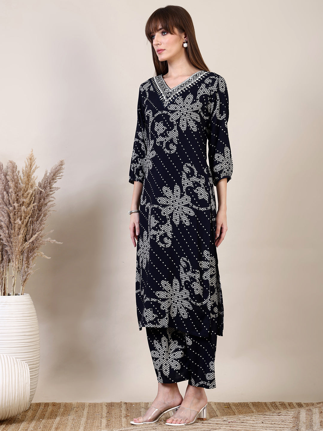 Embroidered & Floral Printed Co-ords