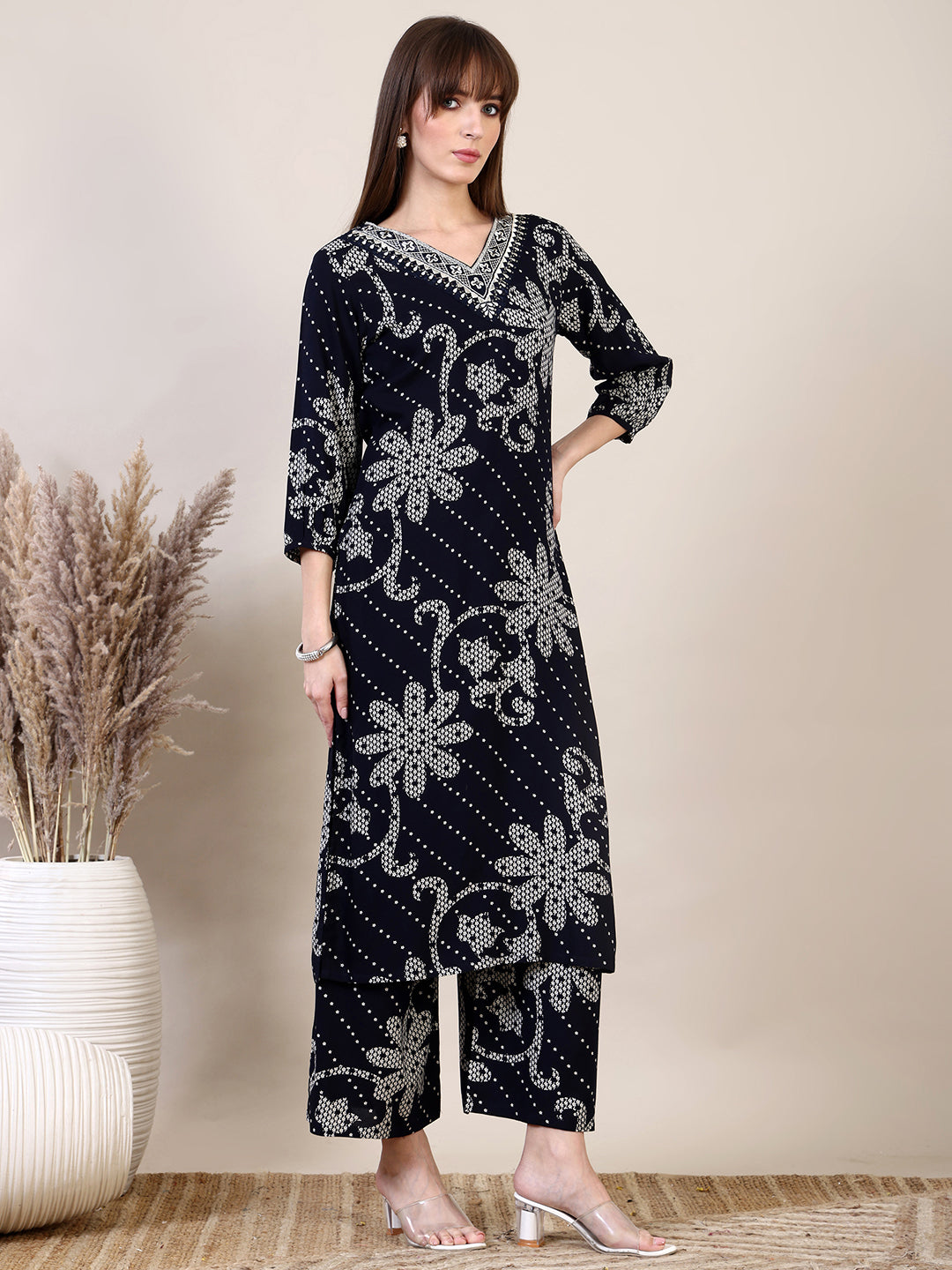 Embroidered & Floral Printed Co-ords