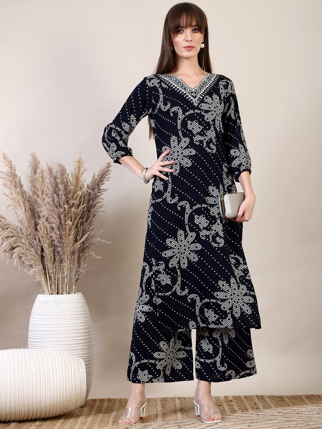 Embroidered & Floral Printed Co-ords