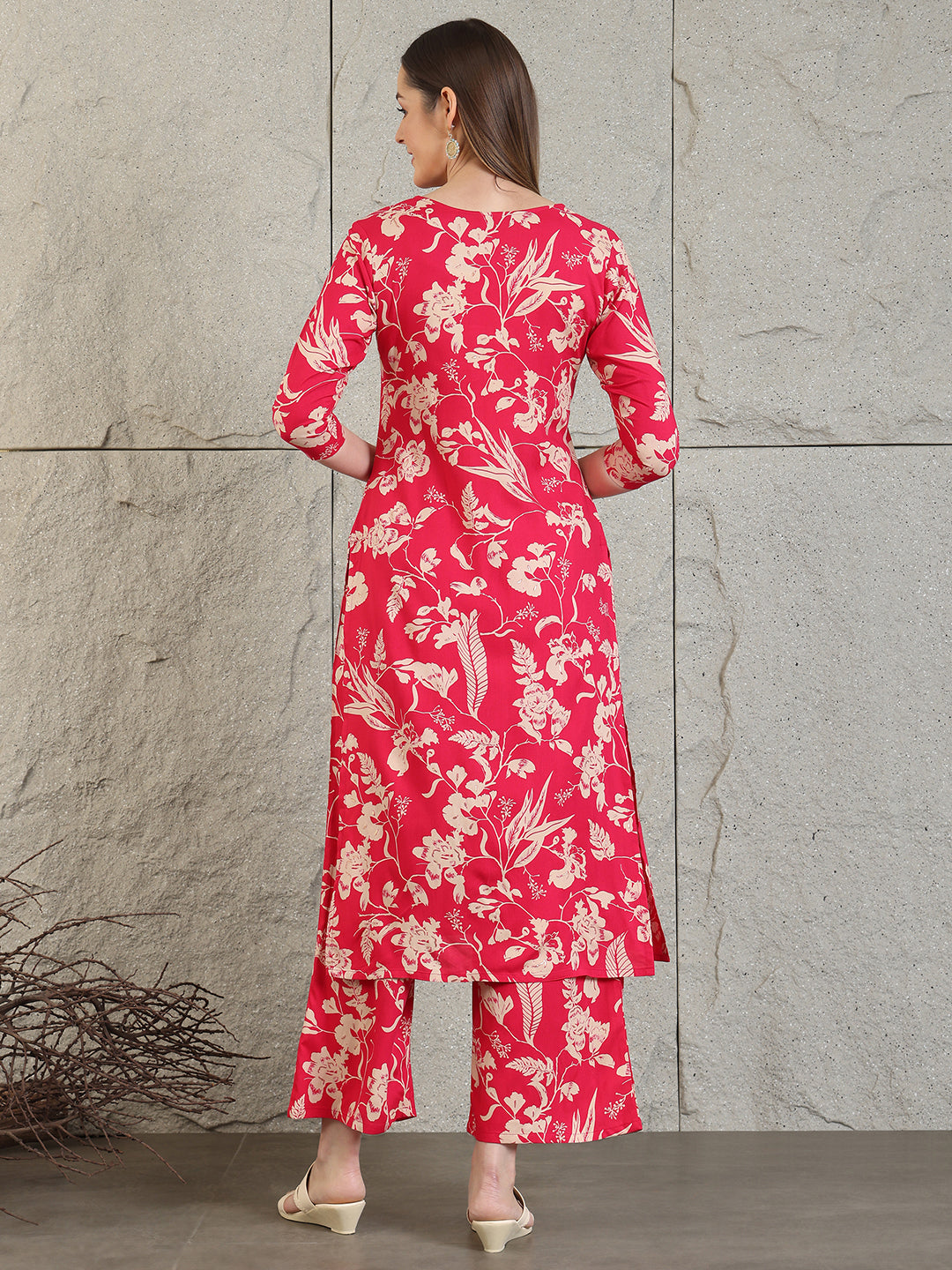 Botanical printed Kurta with Palazzo Co-ords Set