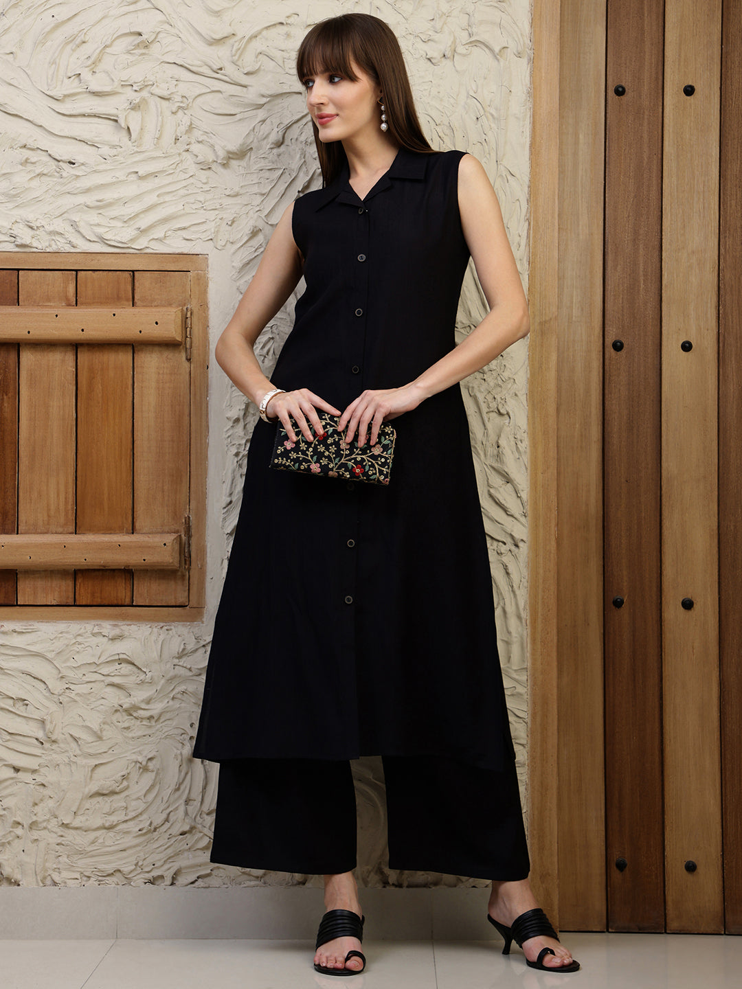 Shirt style Kurta with Palazzo