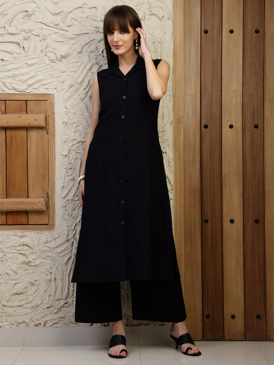 Shirt style Kurta with Palazzo