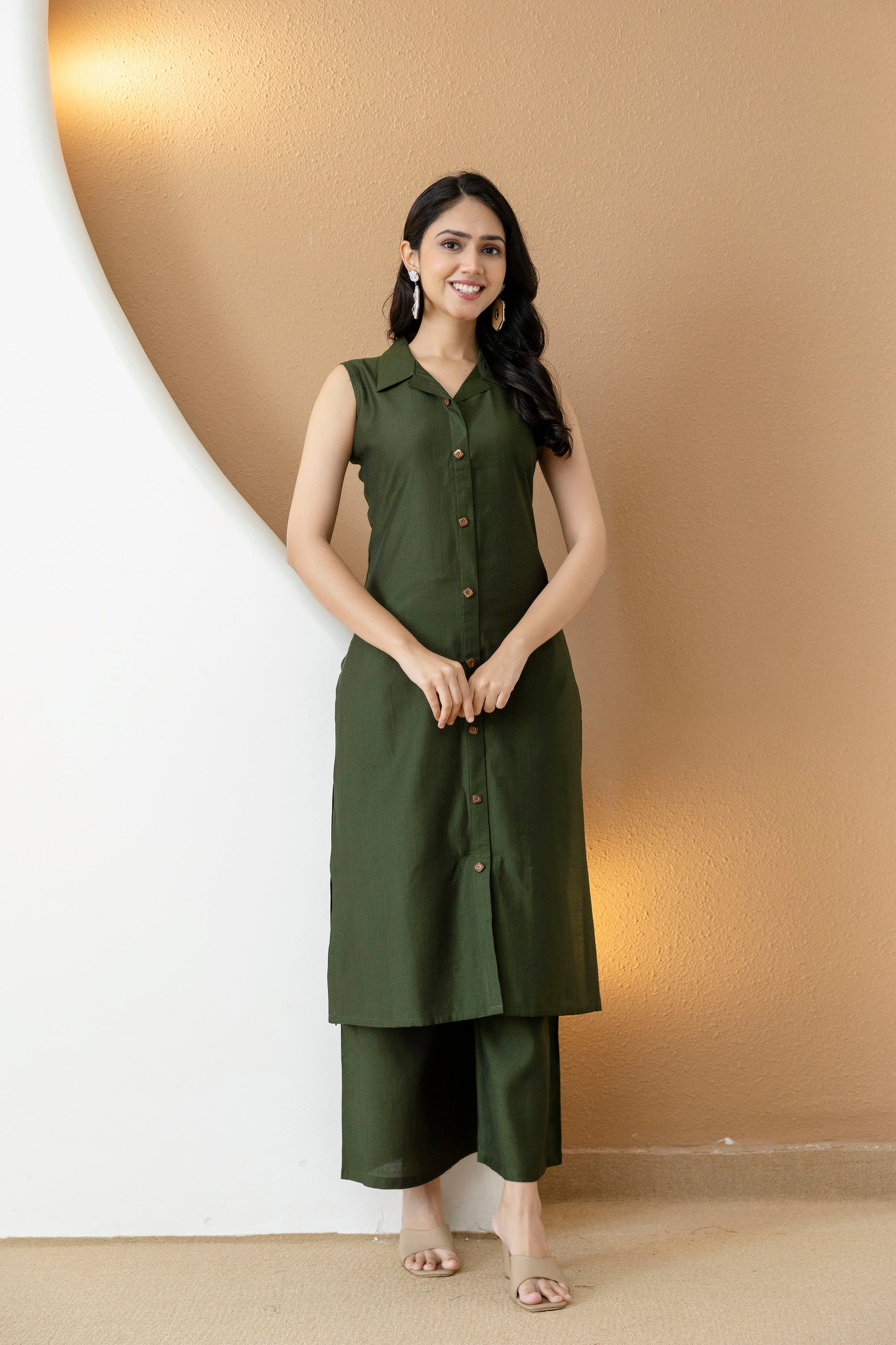 Shirt style Kurta with Palazzo