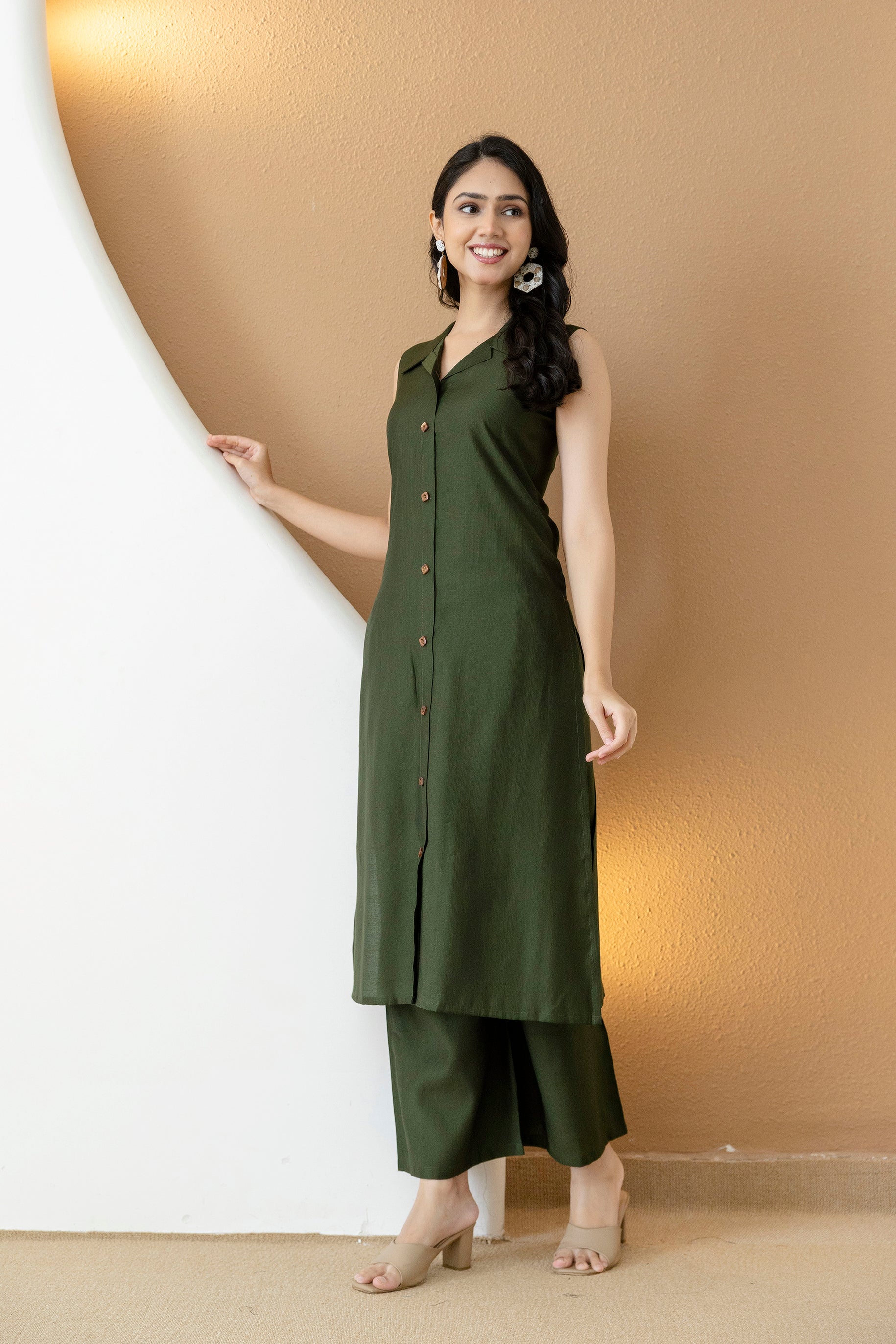 Shirt style Kurta with Palazzo