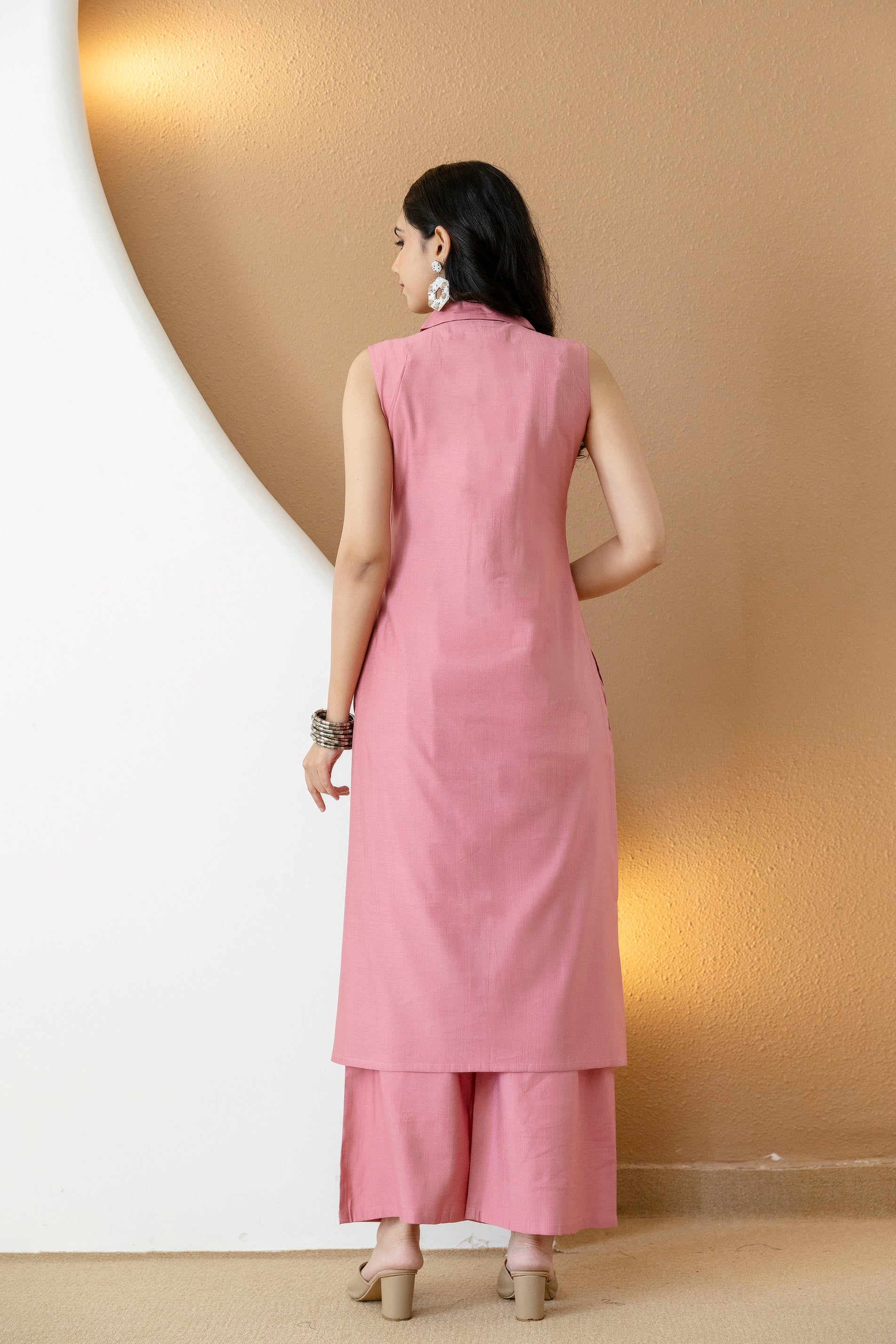 Shirt style Kurta with Palazzo