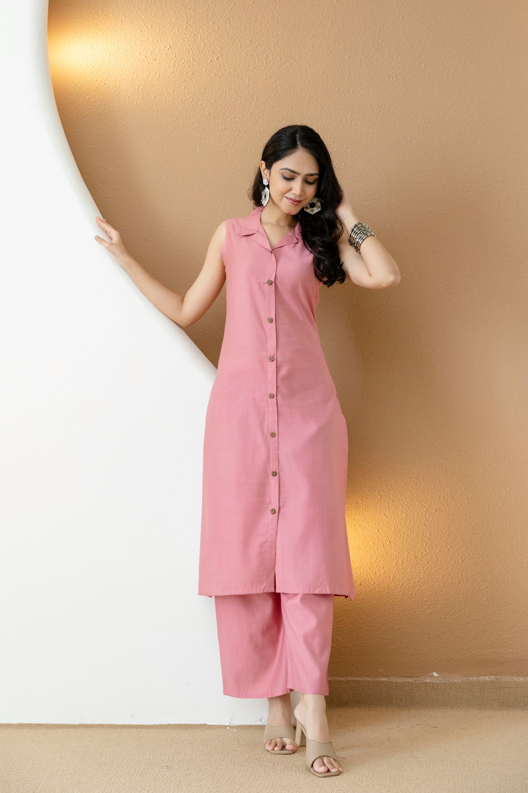 Shirt style Kurta with Palazzo