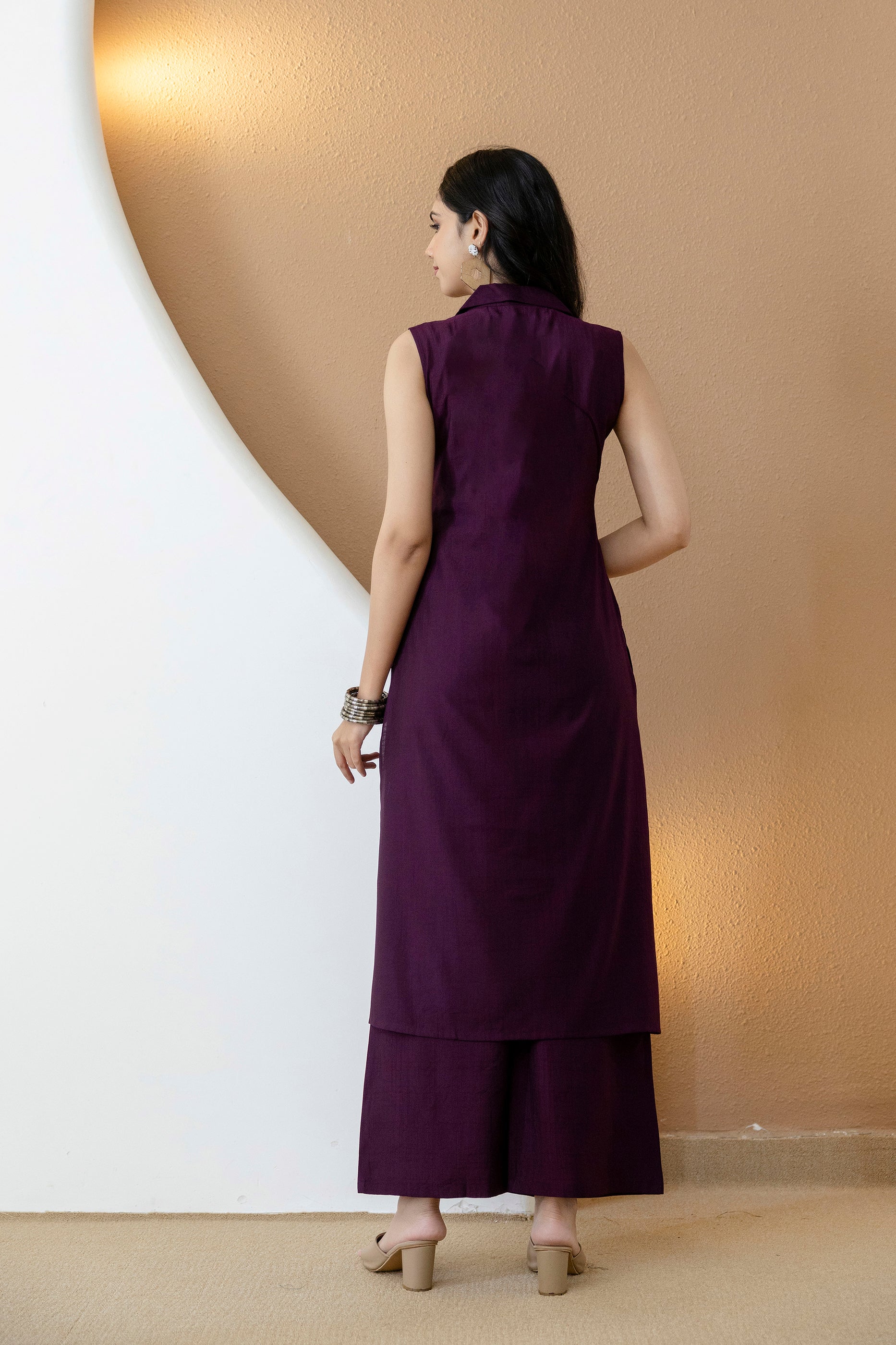 Shirt style Kurta with Palazzo