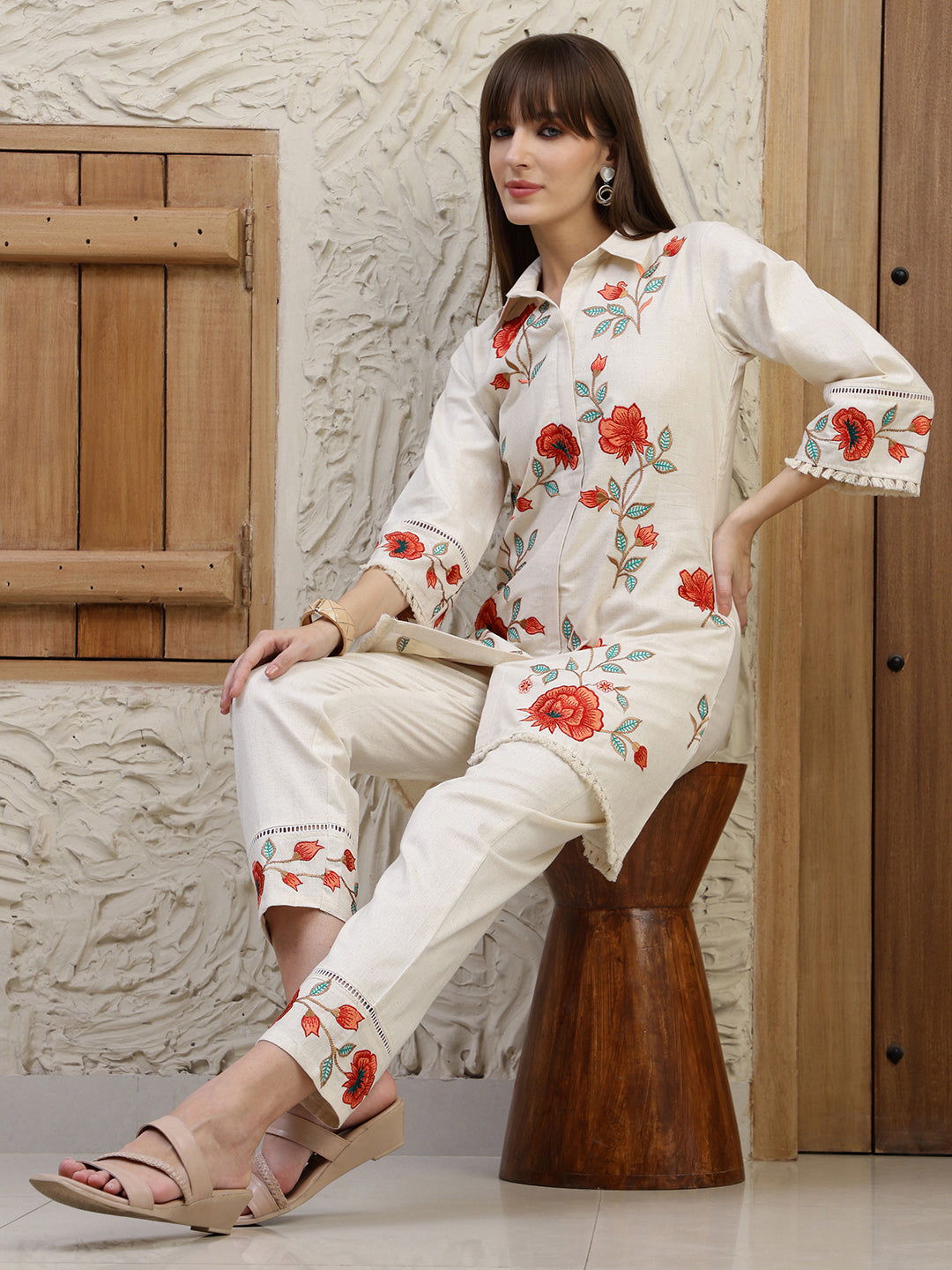 Placement Embroidered Co ords