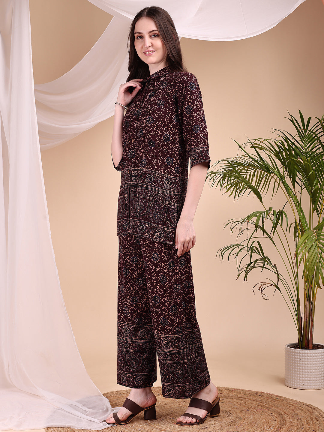 Intricate floral and paisley motifs Co-ords