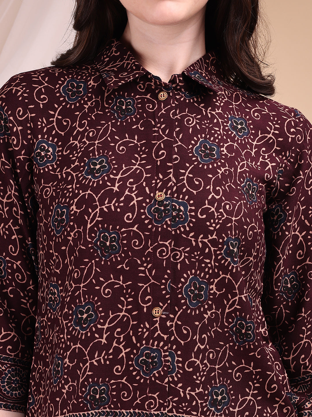 Intricate floral and paisley motifs Co-ords