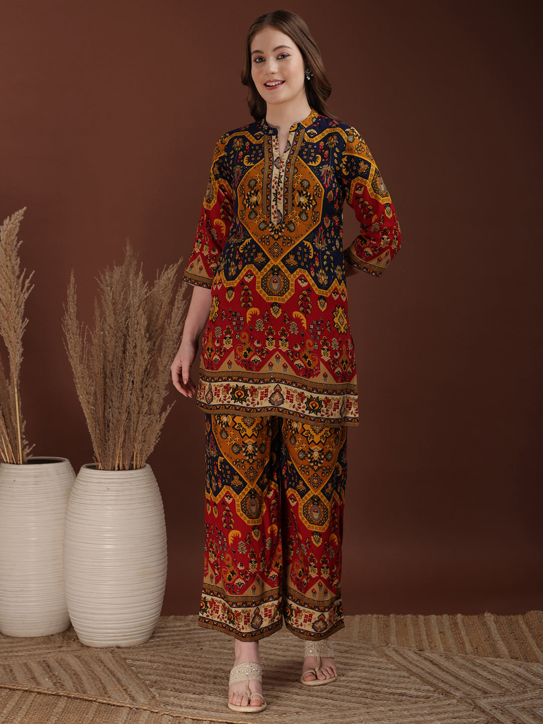 Floral & Geometrical Printed Co-ords