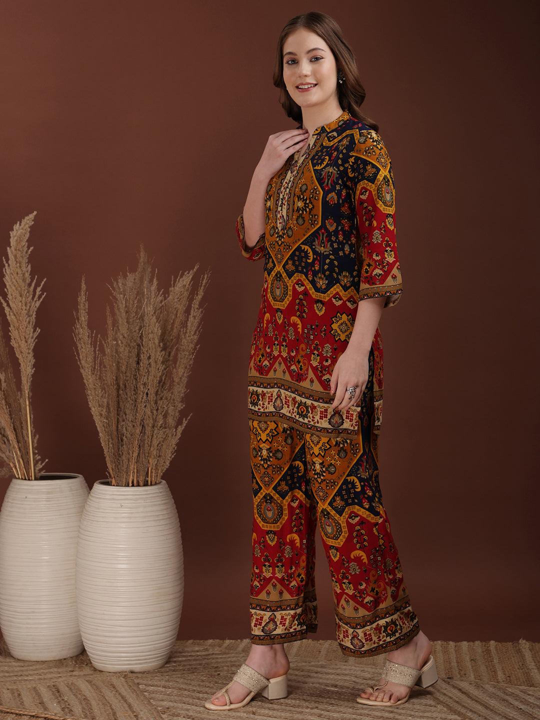 Floral & Geometrical Printed Co-ords