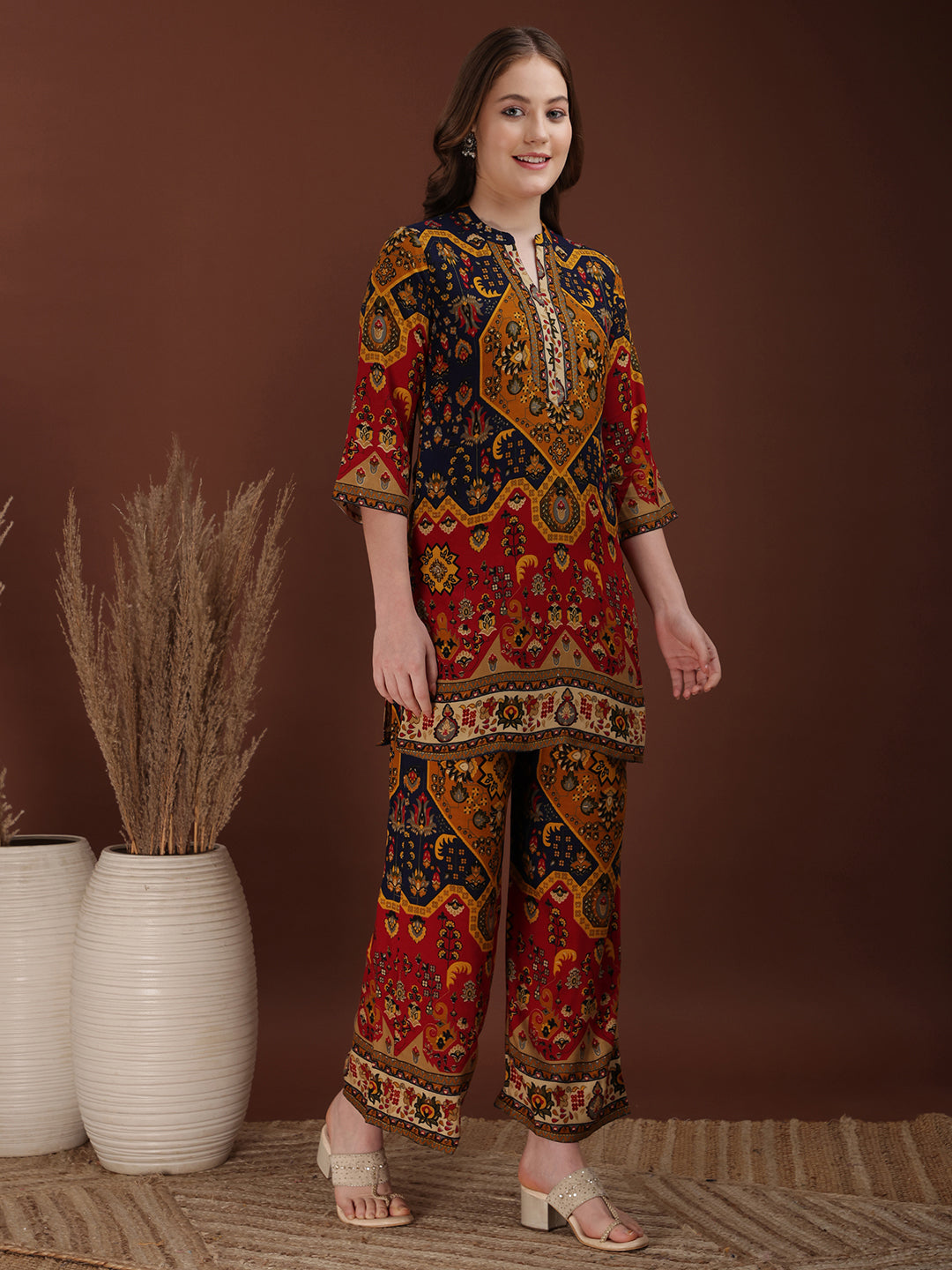 Floral & Geometrical Printed Co-ords