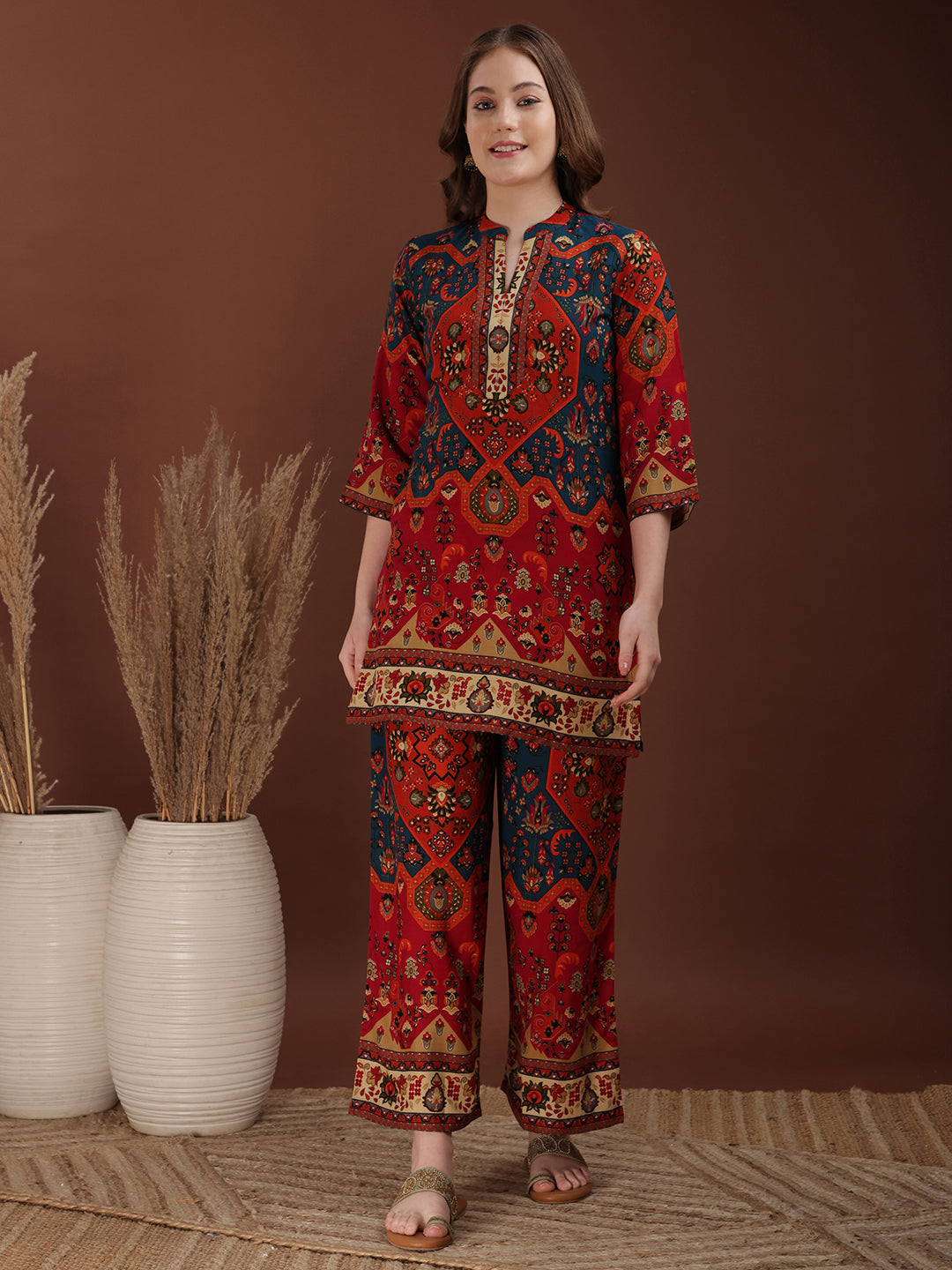 Floral & Geometrical Printed Co-ords