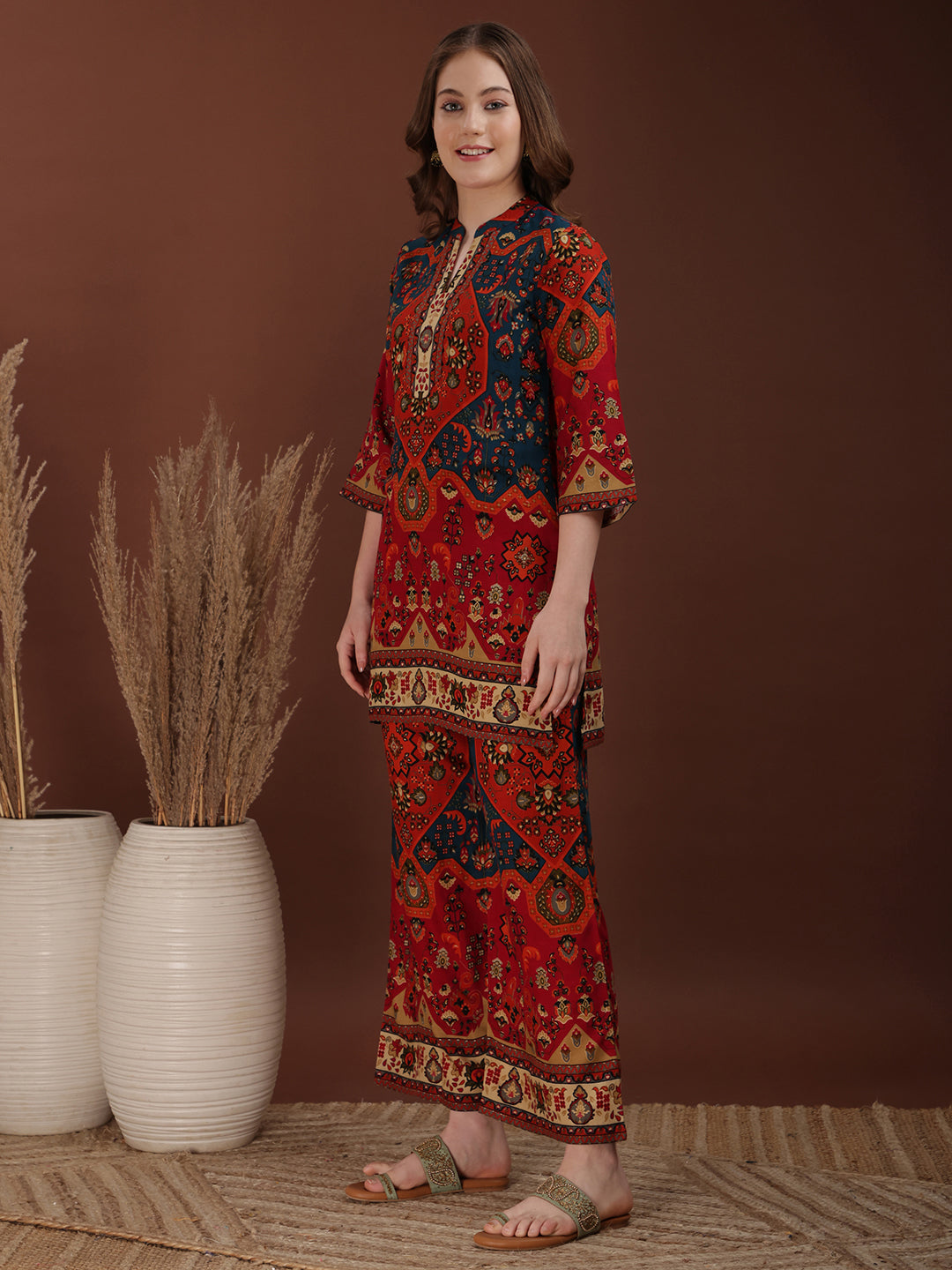 Floral & Geometrical Printed Co-ords