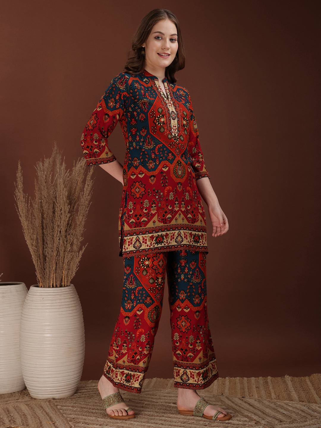 Floral & Geometrical Printed Co-ords