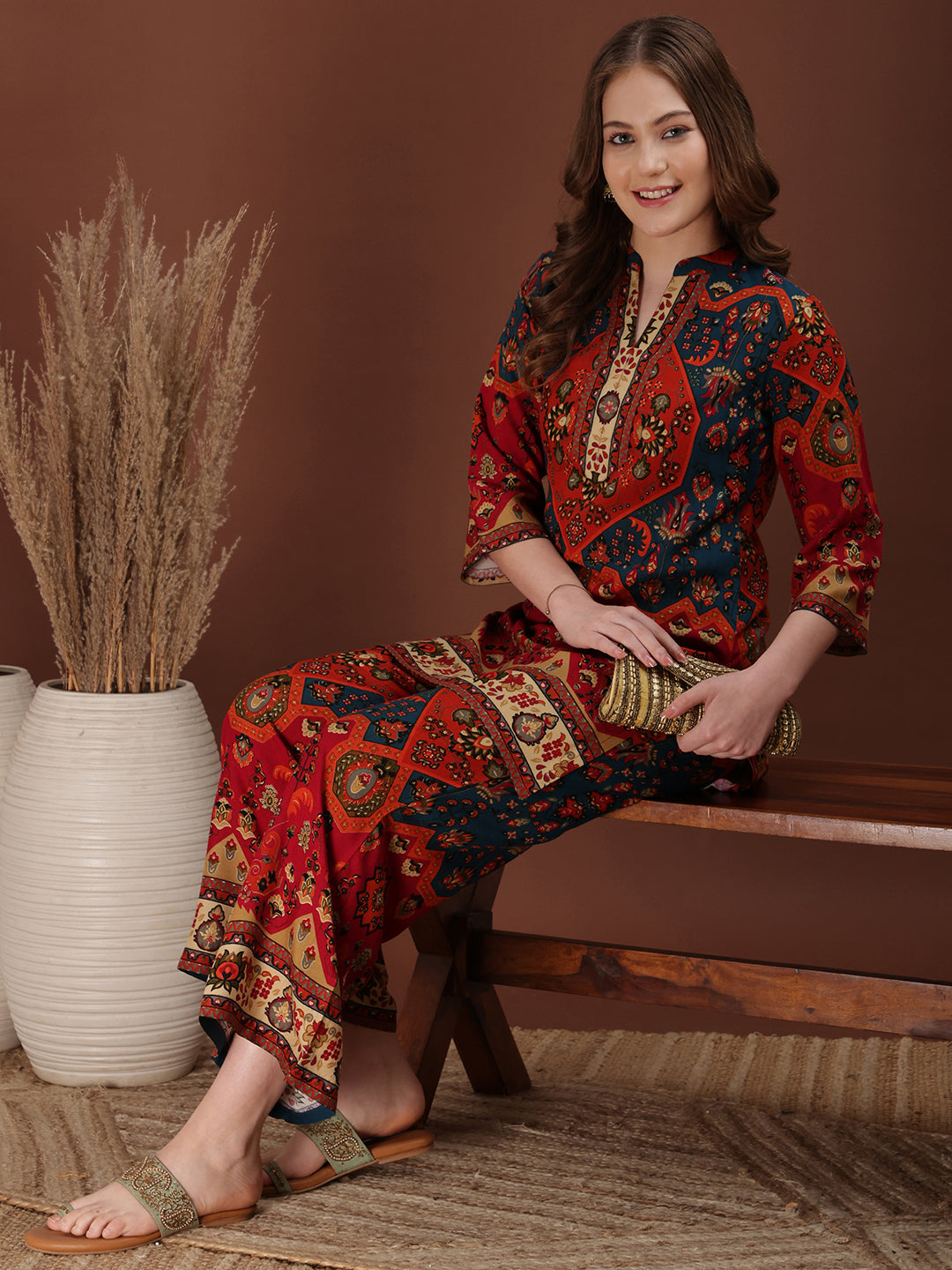 Floral & Geometrical Printed Co-ords