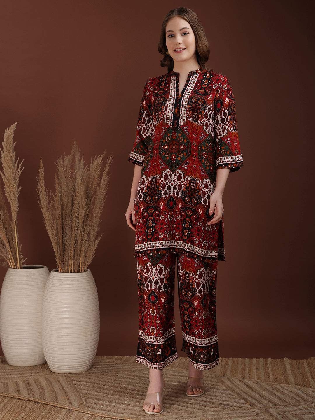 Floral & Geometrical Printed Co-ords