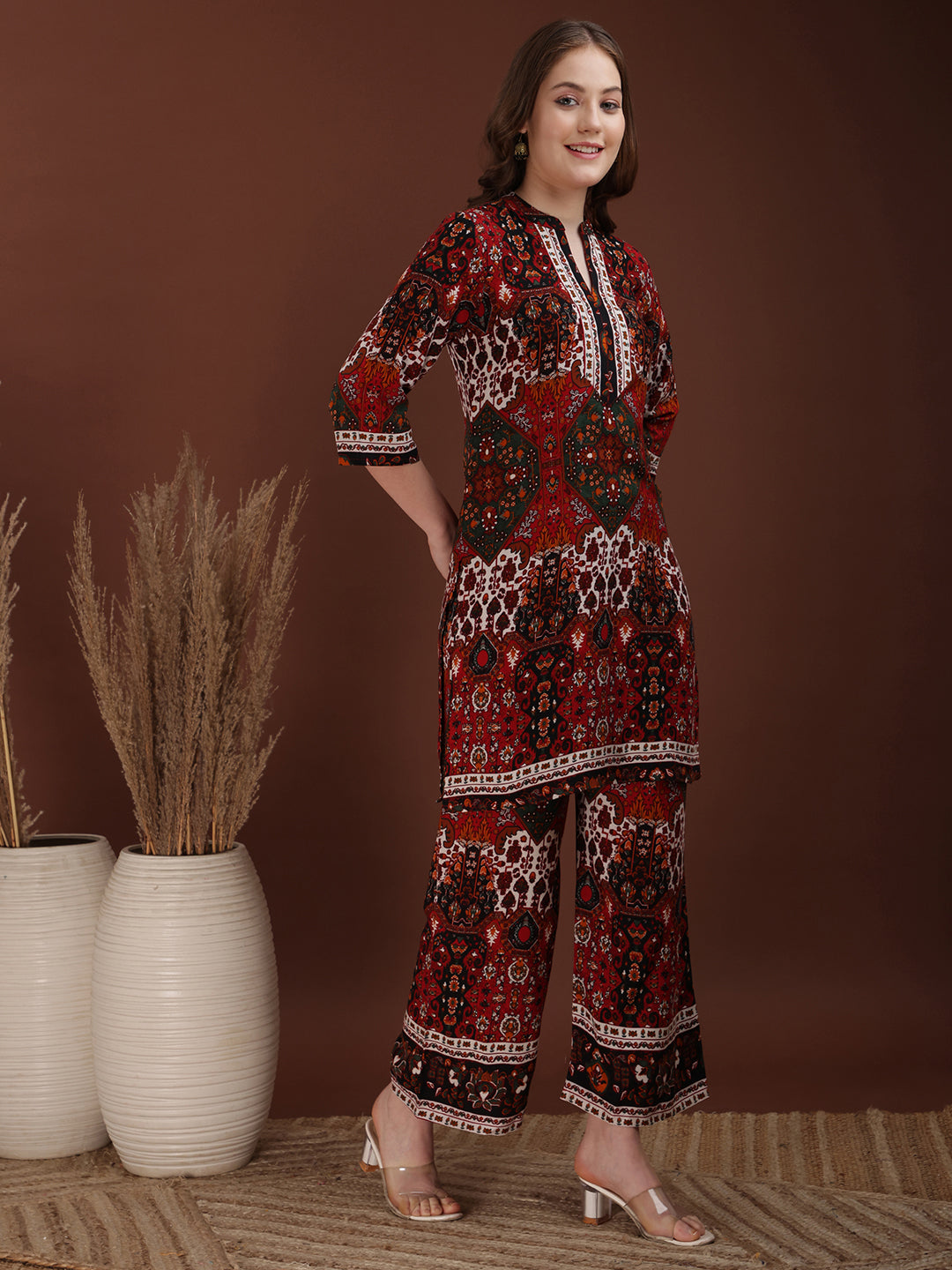 Floral & Geometrical Printed Co-ords