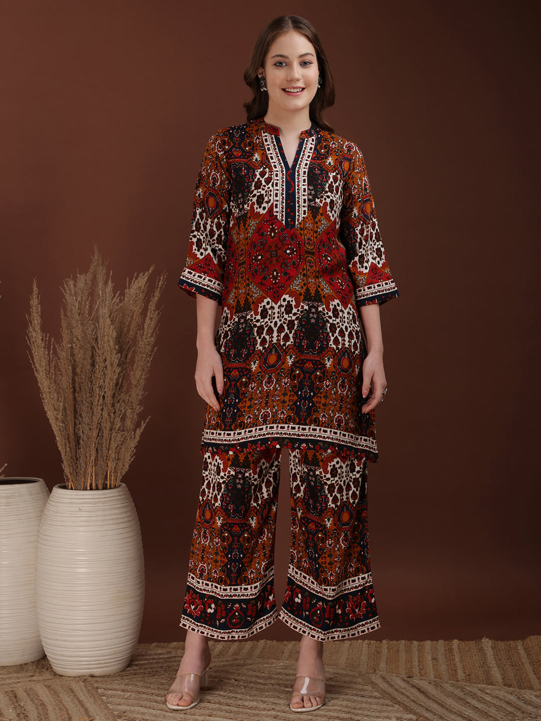 Floral & Geometrical Printed Co-ords
