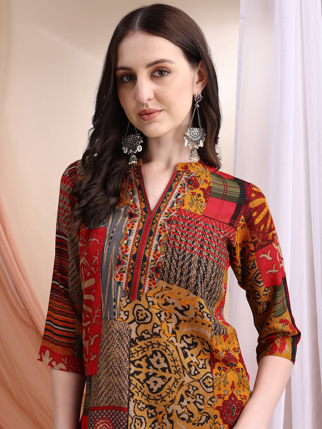 Intricate Floral and Paisley Motifs Co-ords