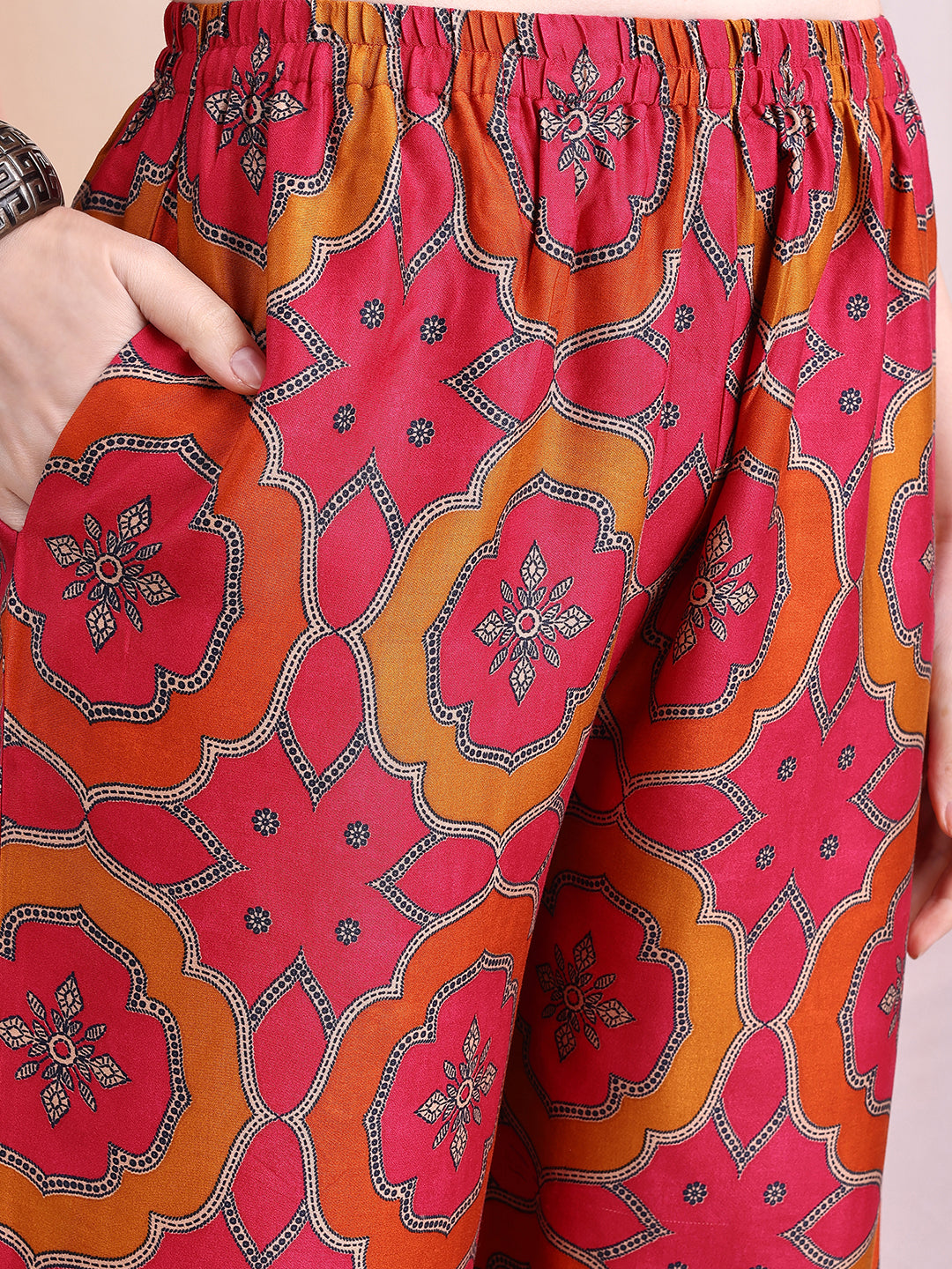 Vibrant ethnic co-ord set