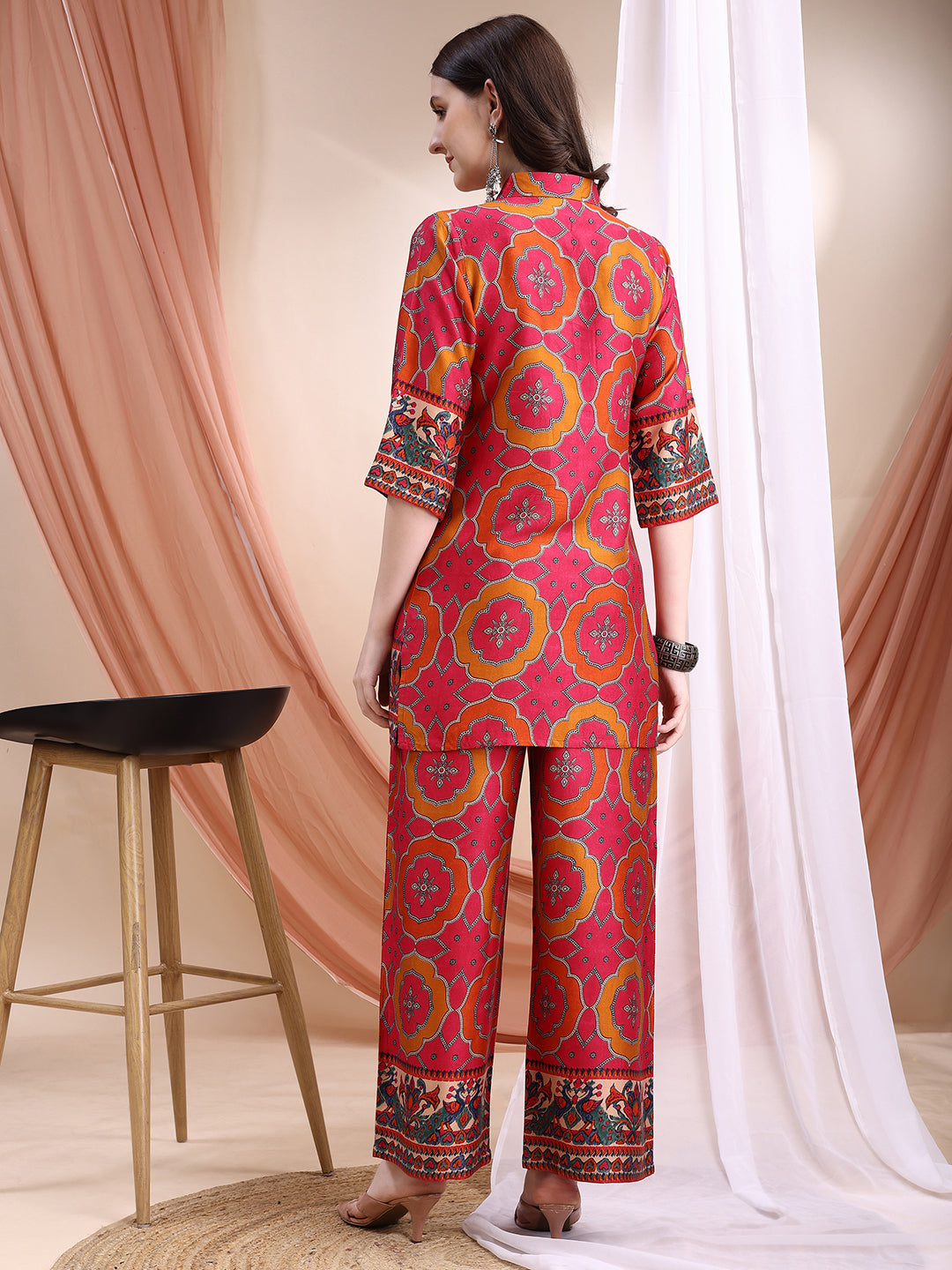 Vibrant ethnic co-ord set