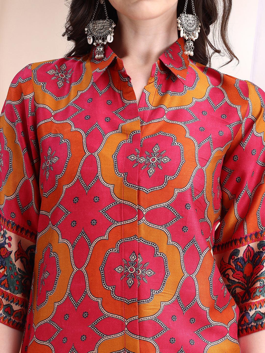 Vibrant ethnic co-ord set