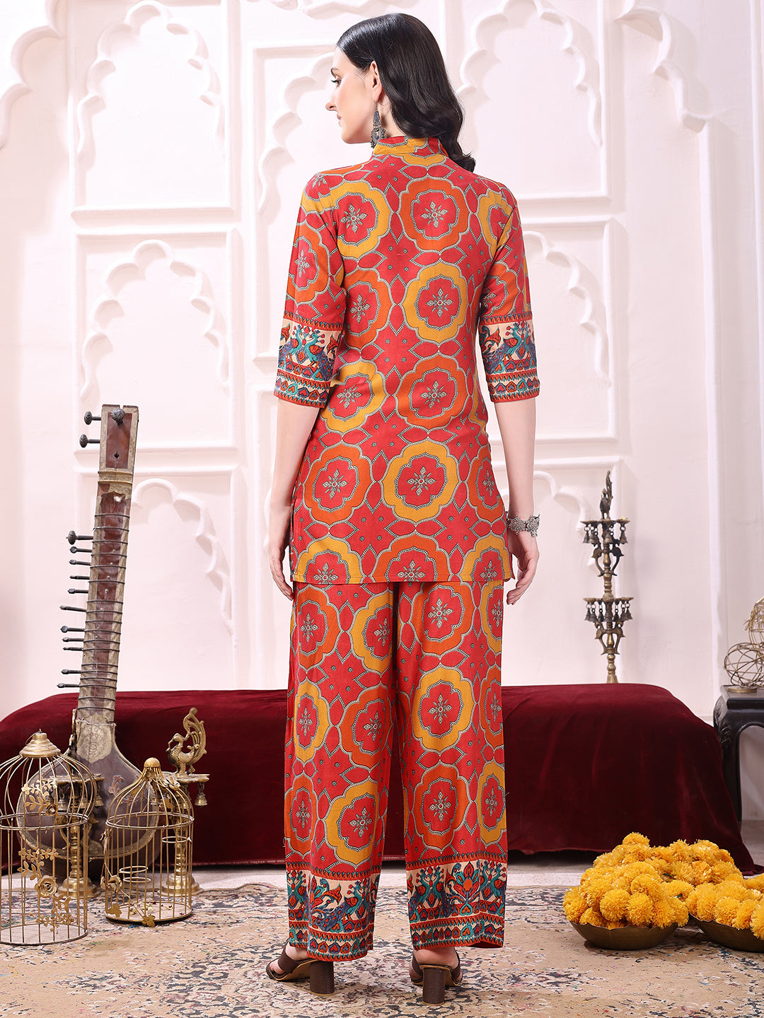 Vibrant ethnic co-ord set