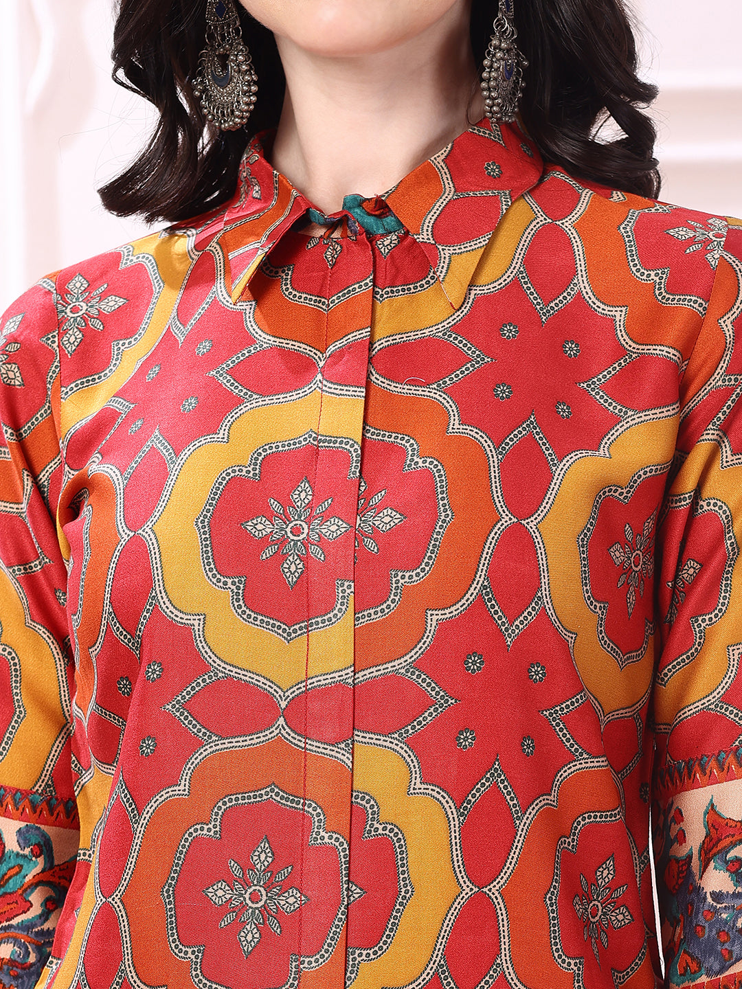 Vibrant ethnic co-ord set