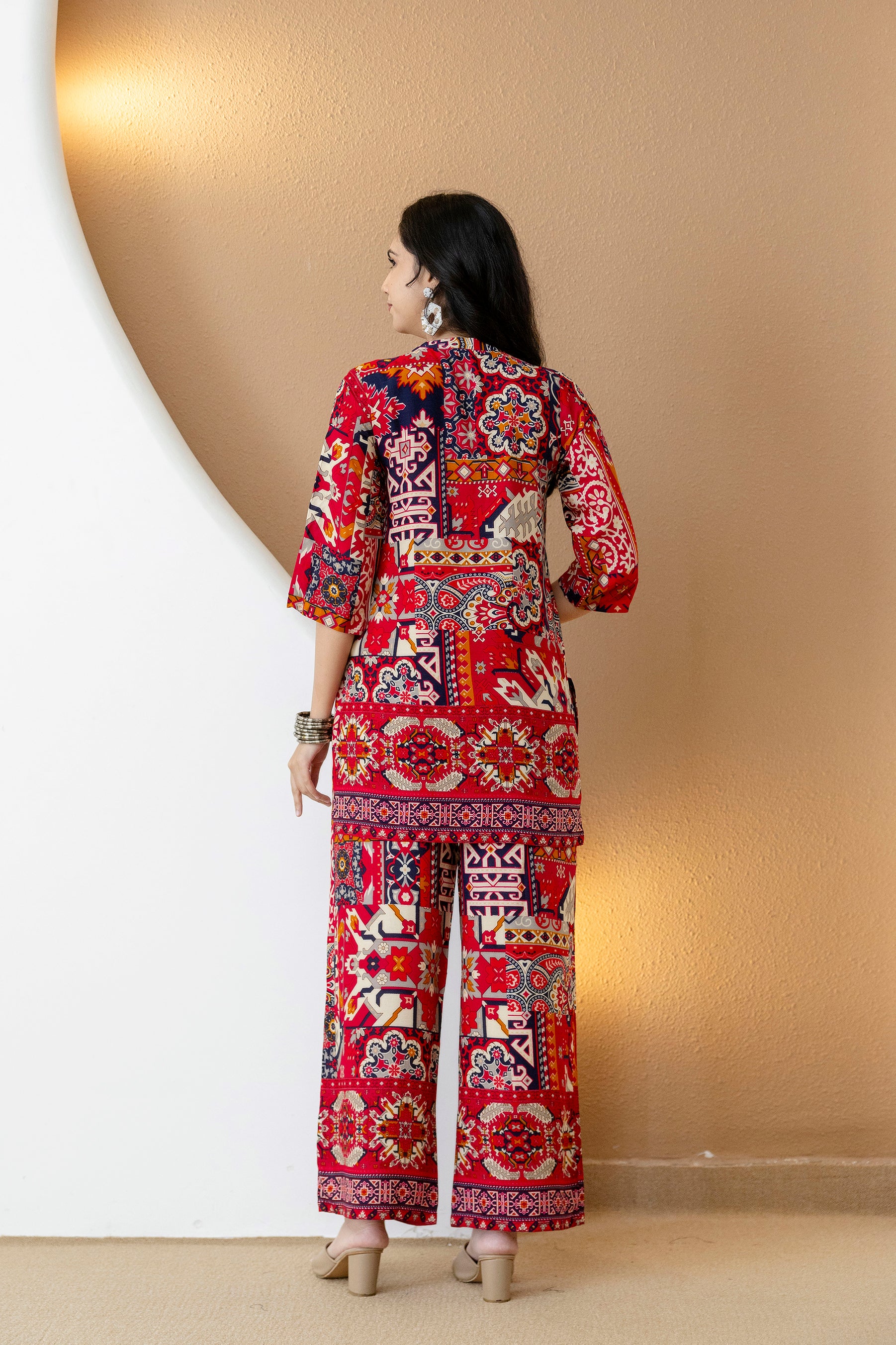 Boho printed co-ord set