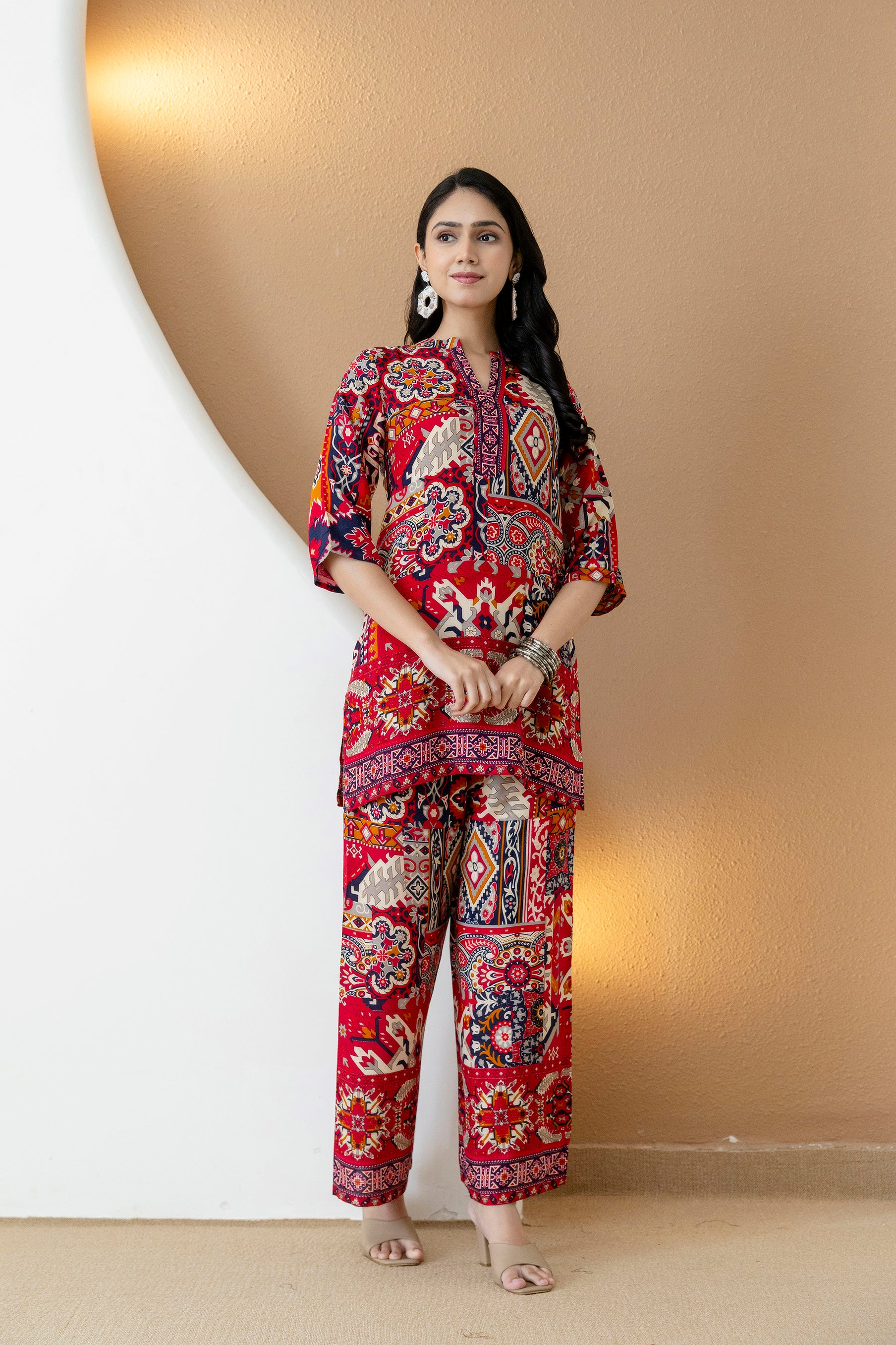 Boho printed co-ord set