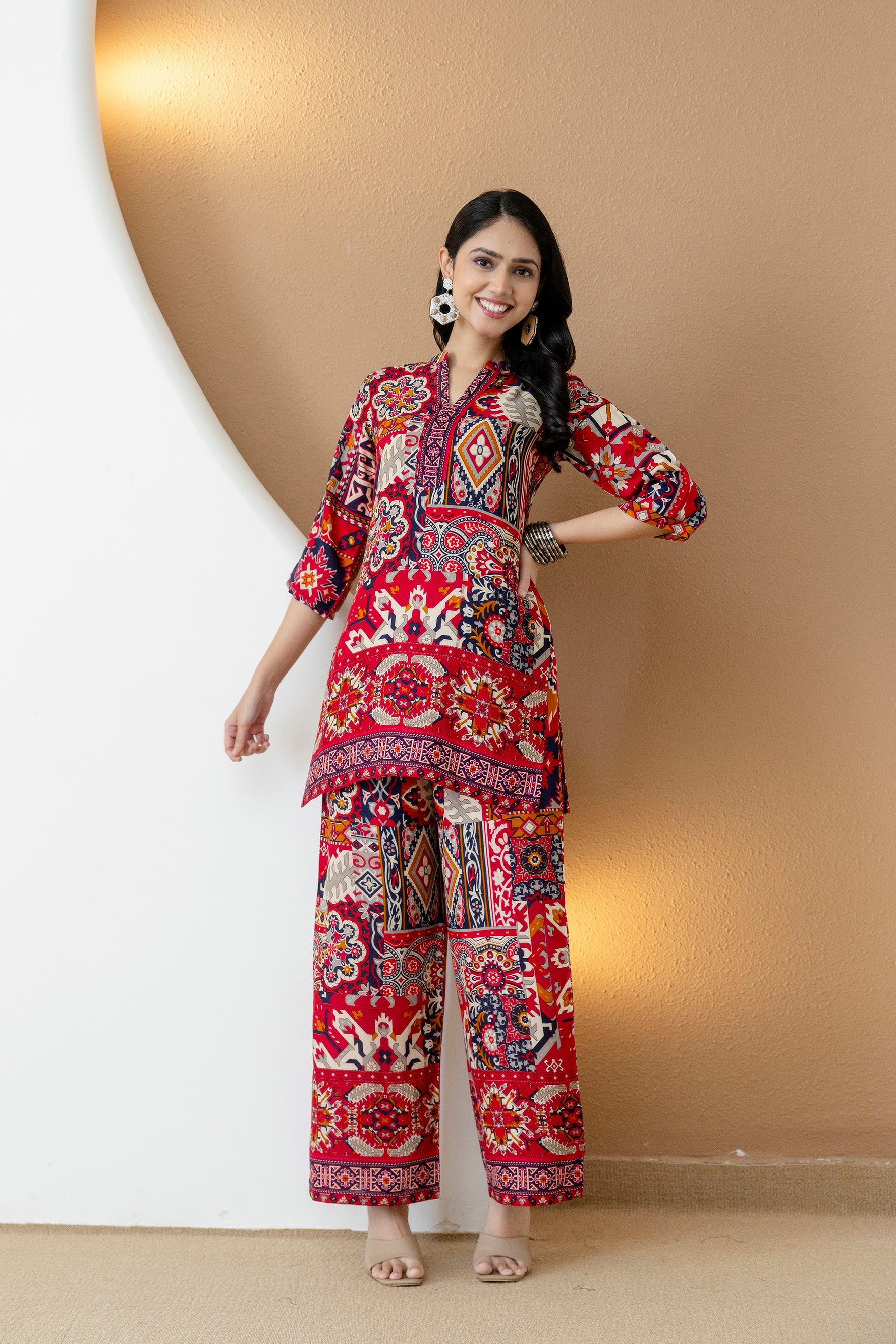 Boho printed co-ord set