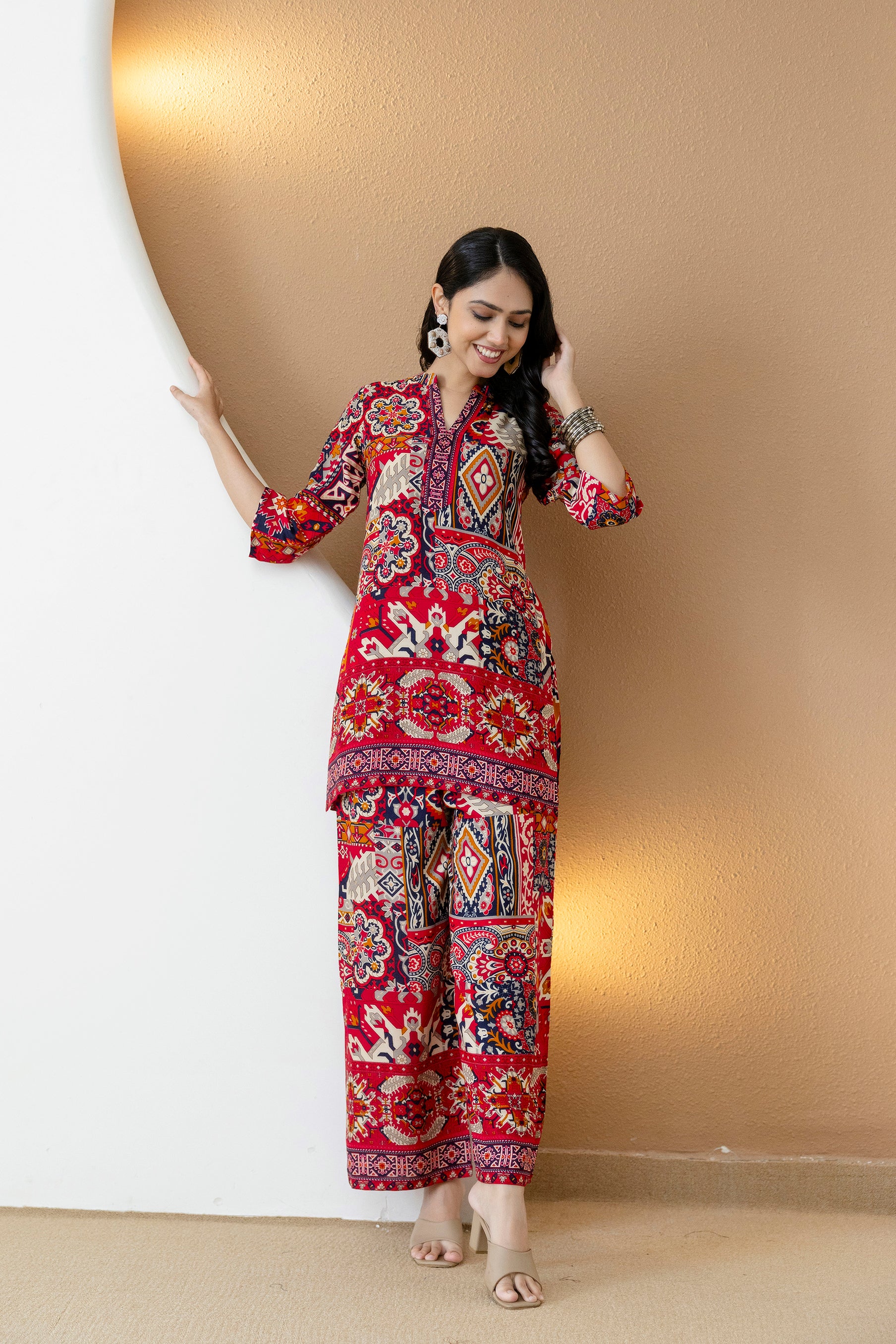 Boho printed co-ord set