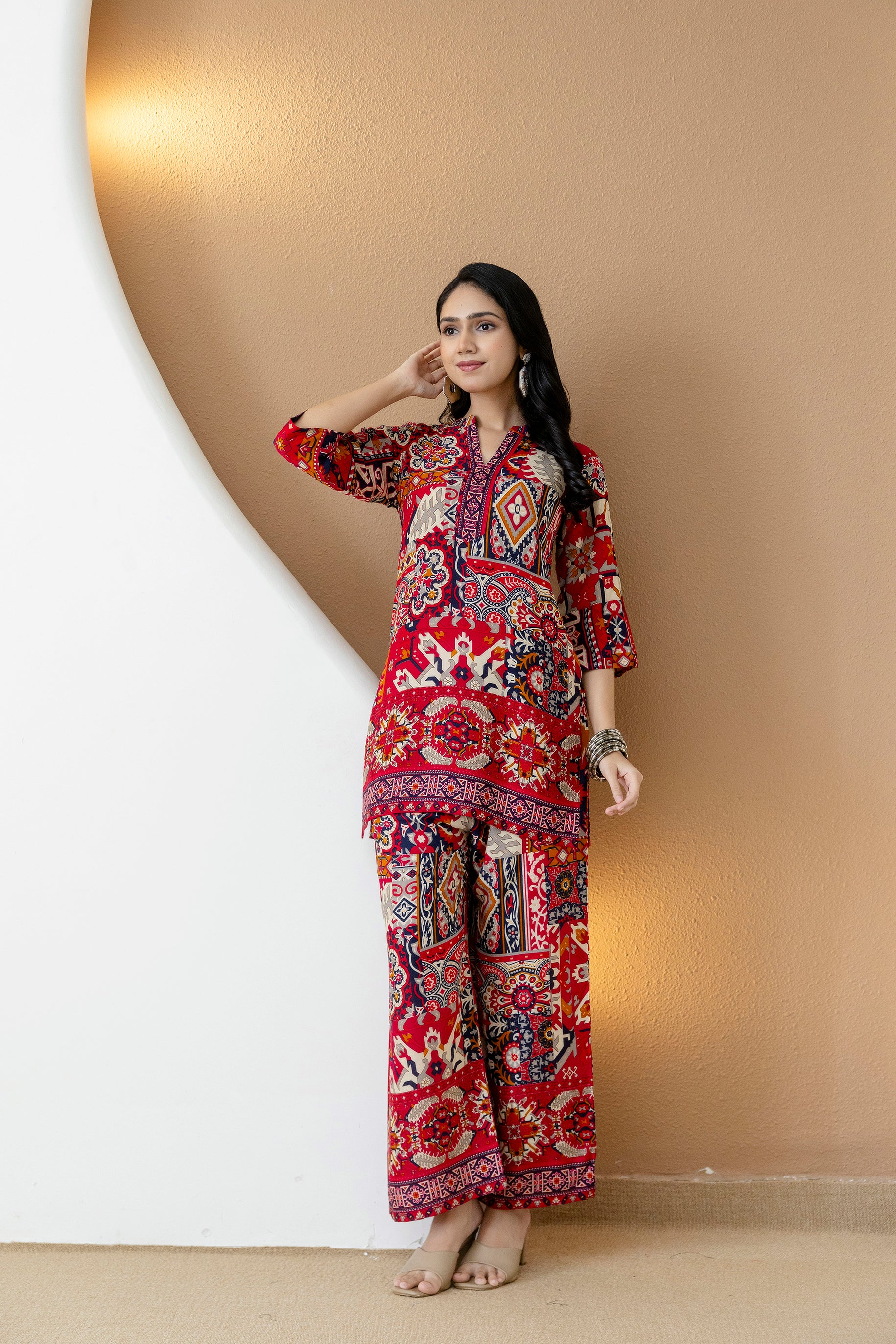 Boho printed co-ord set